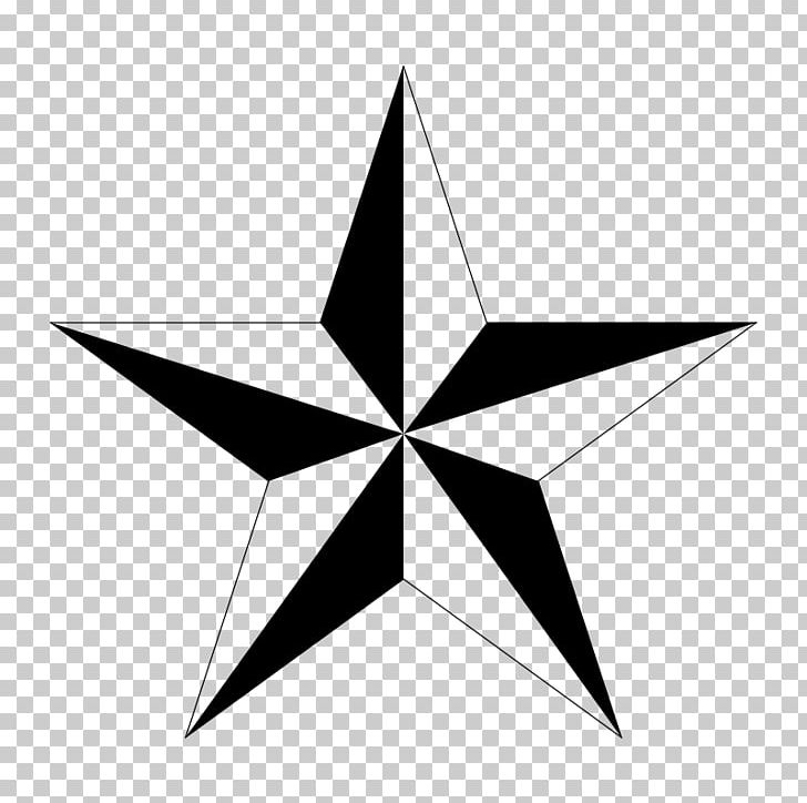 Nautical Star Tattoo Png, Clipart, Angle, Black And - David Bowie Blackstar Png - HD Wallpaper 