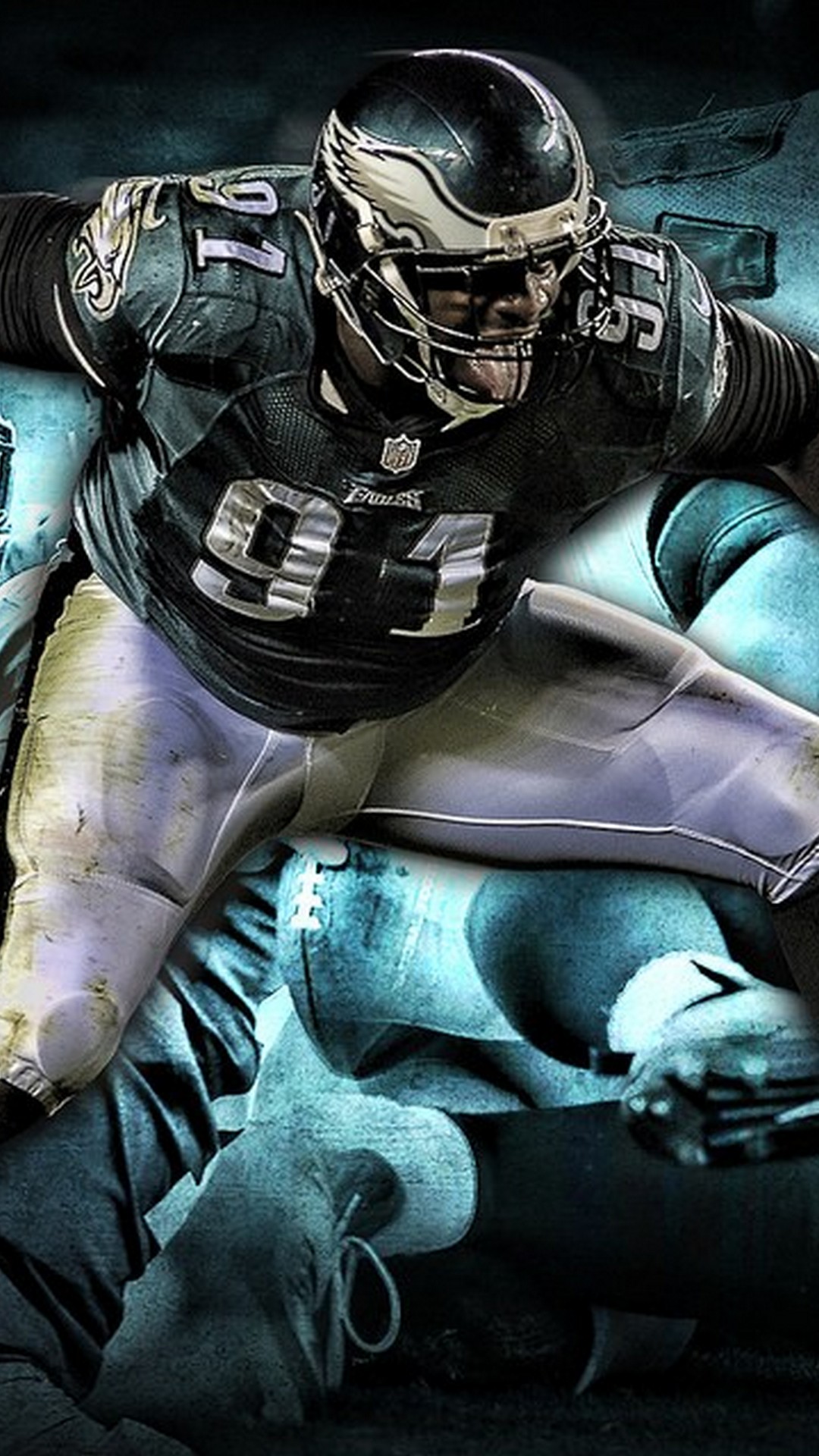 Philadelphia Eagles Iphone 7 Wallpaper With Resolution - Fletcher Cox - HD Wallpaper 