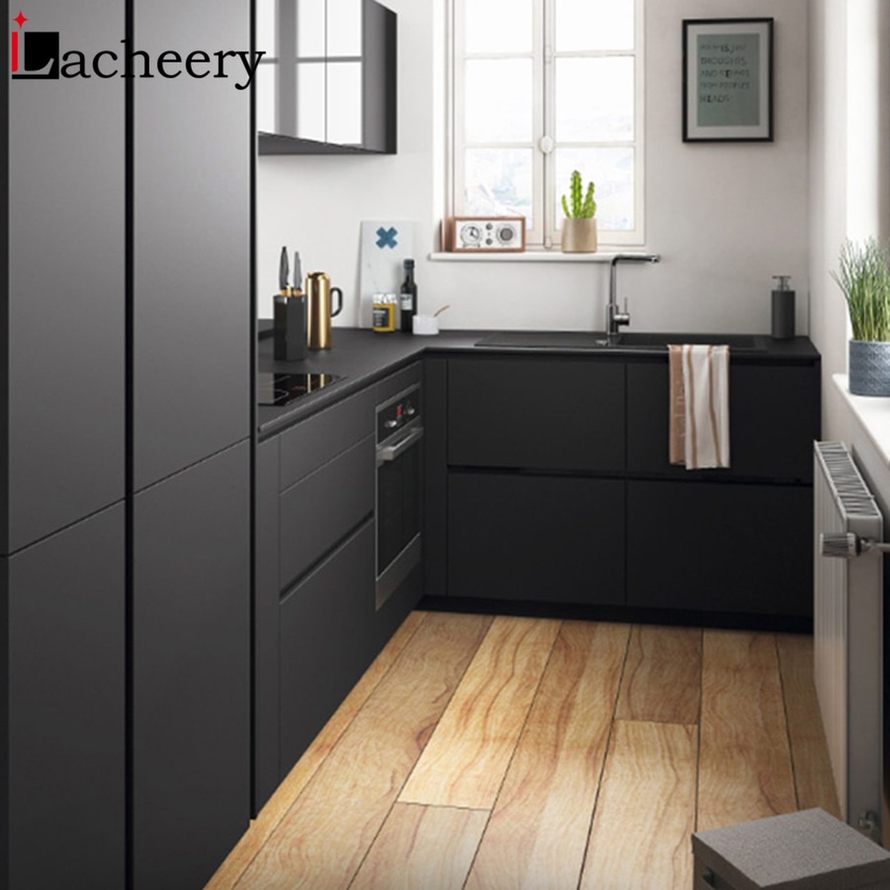 Small Kitchen Ideas Black - HD Wallpaper 