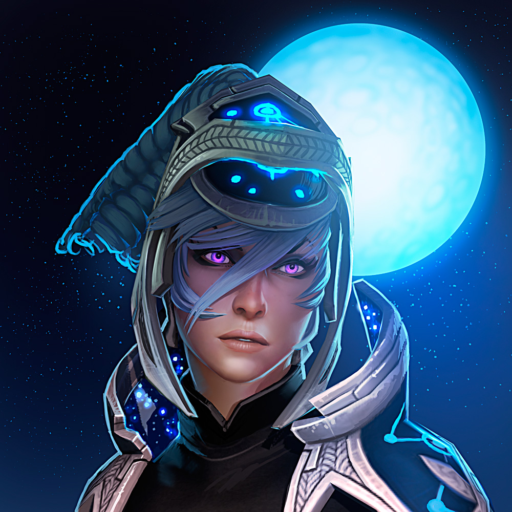 Luna Dota 2 Art - HD Wallpaper 