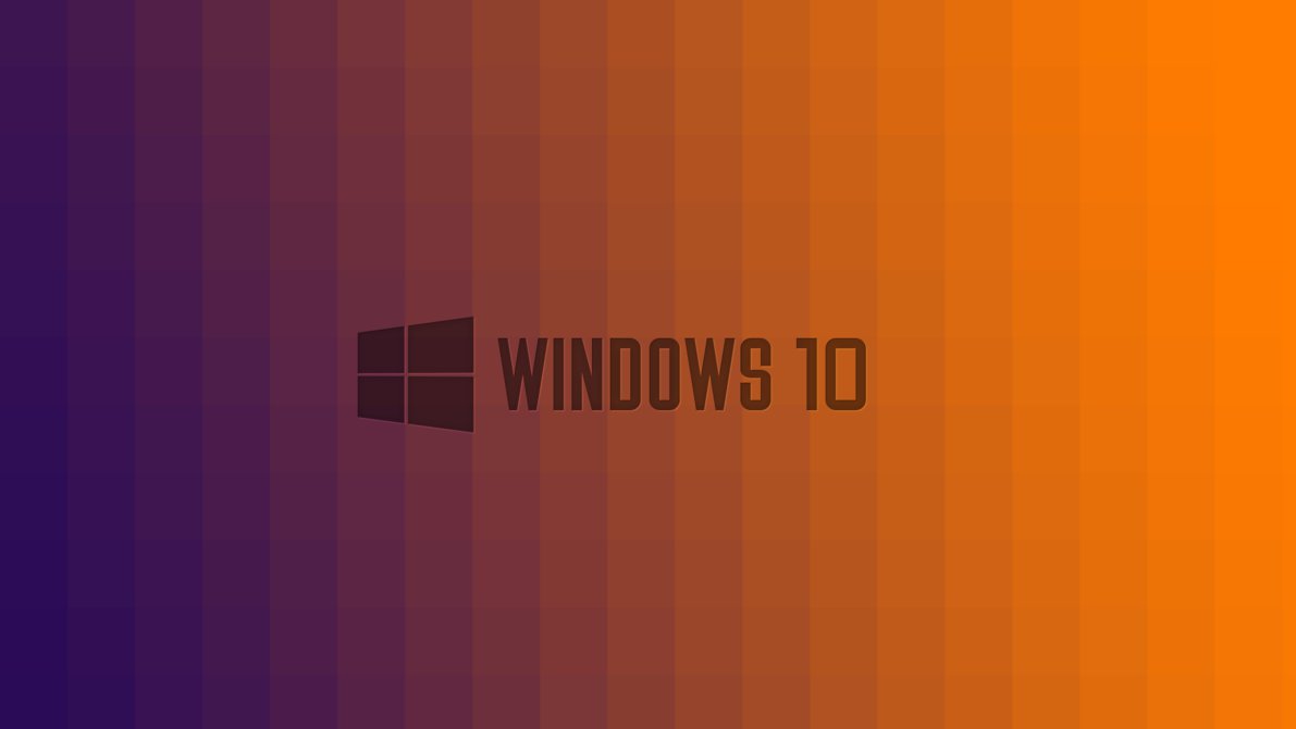 Windows 10 Wallpaper - Windows 10 Orange Theme - HD Wallpaper 