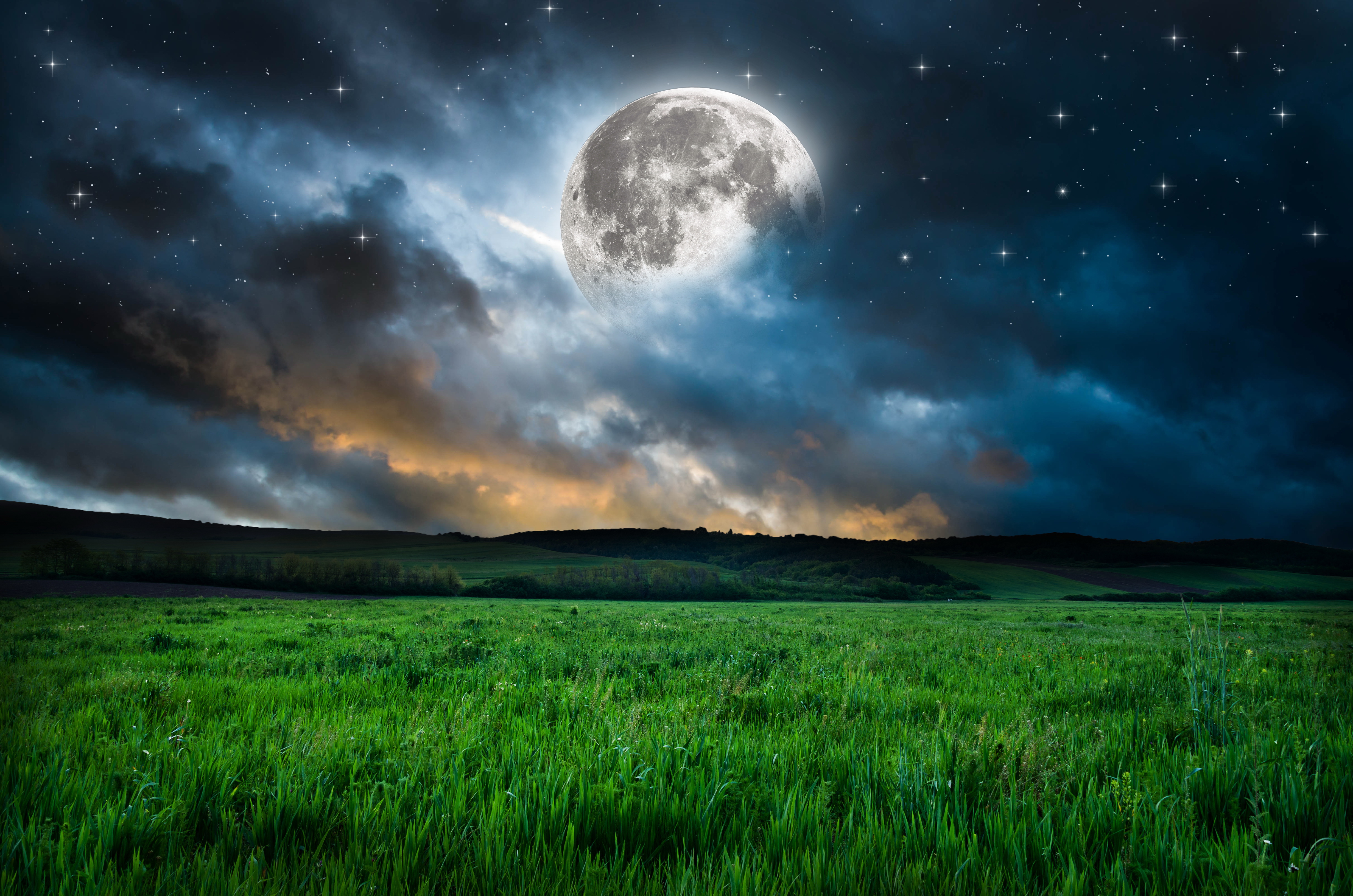 Moon Background Hd - HD Wallpaper 