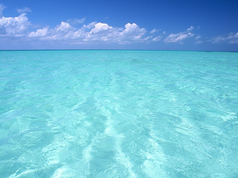 Beautiful Aqua Sea Wallpaper - Fondos De Pantalla De Agua Marina - HD Wallpaper 