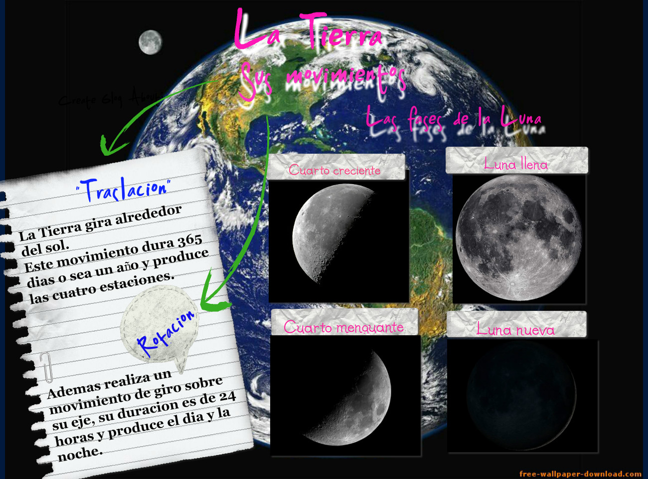 La Tierra - Moon - HD Wallpaper 