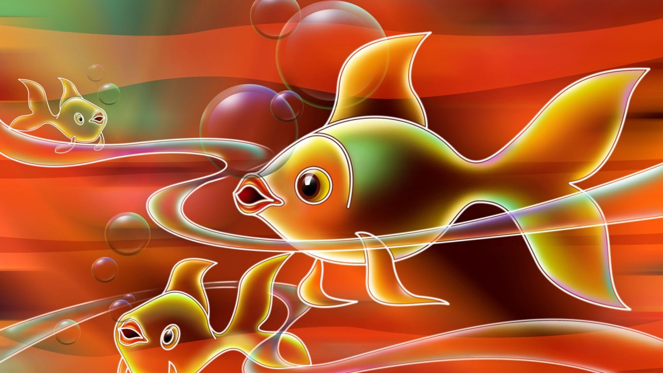 Dibujo 3d De Peces Fondos De Pantalla Y Wallpapers - 3d Fish Wallpaper Download - HD Wallpaper 