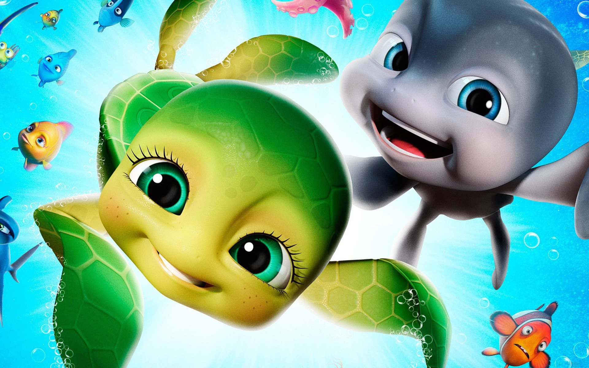 Fondo De Pantalla De Peces Animados - HD Wallpaper 