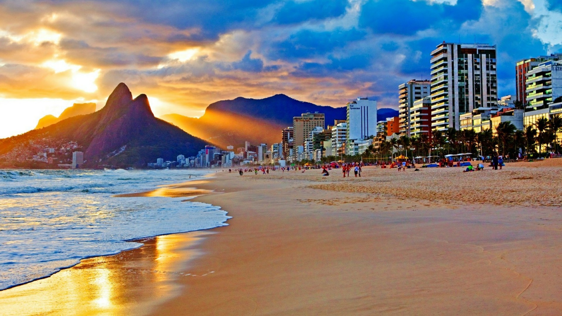 Rio De Janeiro Wallpaper - Rio De Janeiro Beach - HD Wallpaper 
