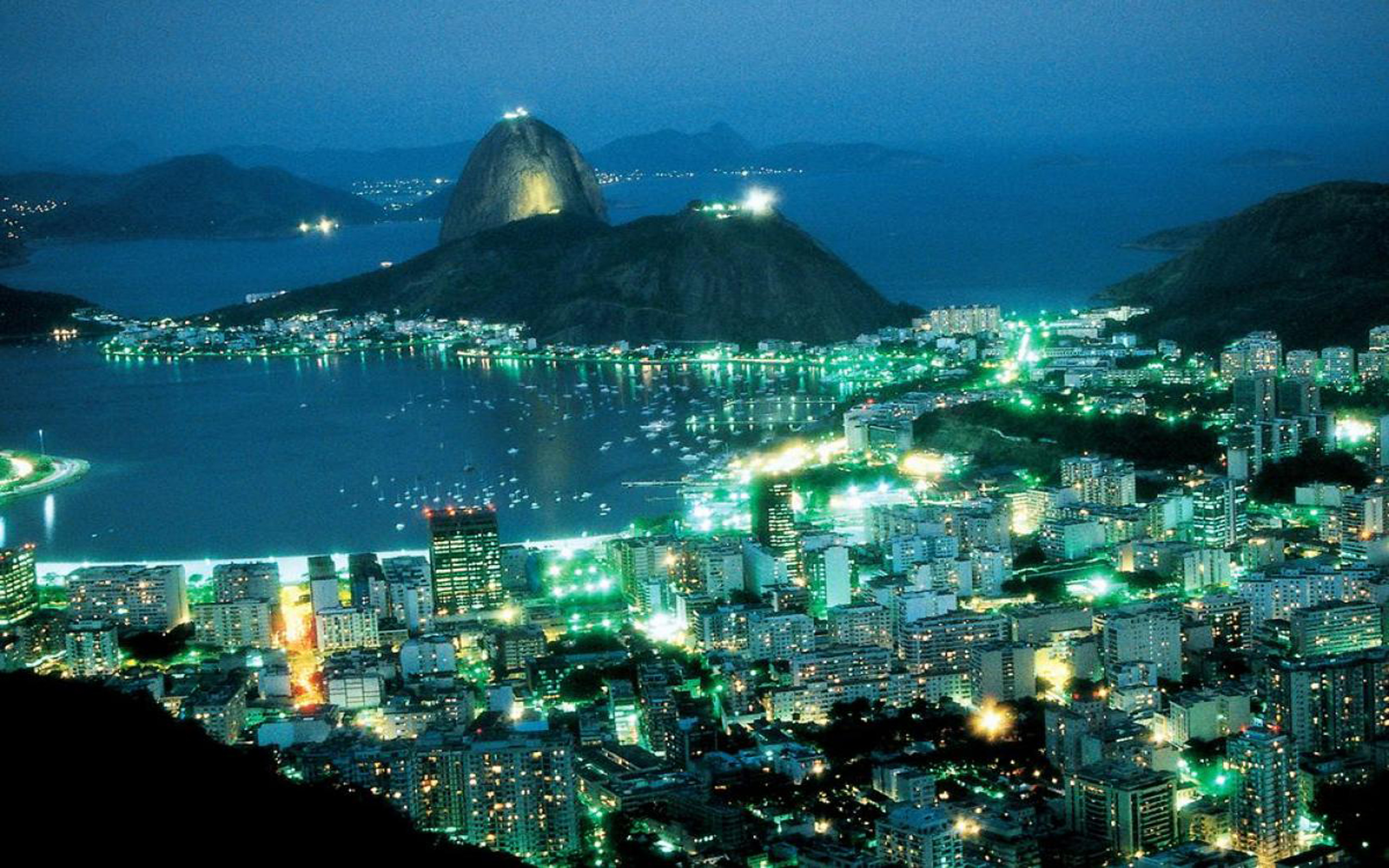 Rio De Janeiro By Night - HD Wallpaper 