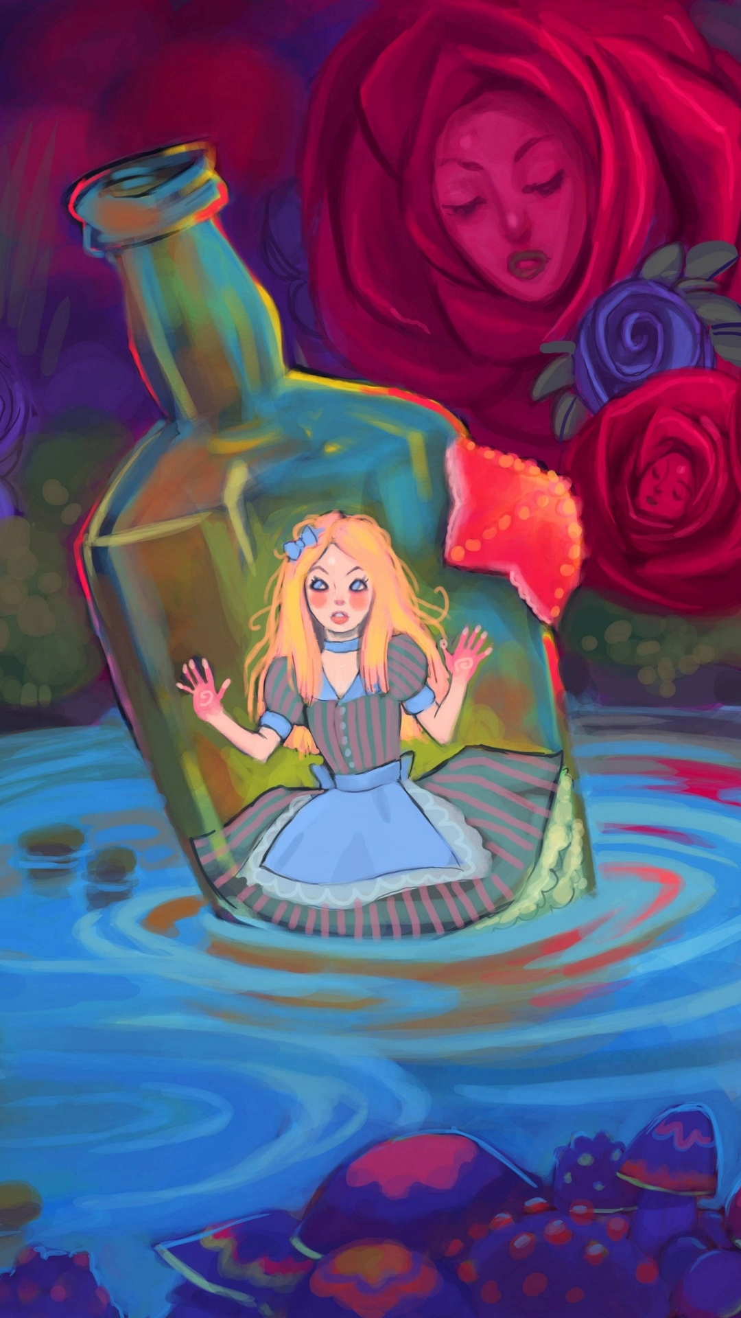 Alice In Wonderland Iphone Photos - Alice In Wonderland Phone Background -  1080x1920 Wallpaper 