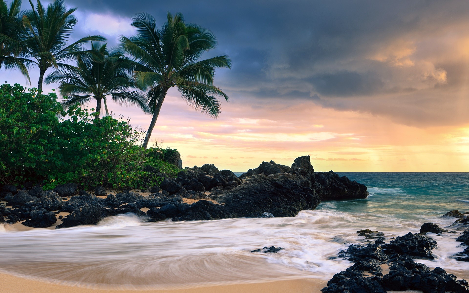 Beach Wallpaper Hawaii - HD Wallpaper 