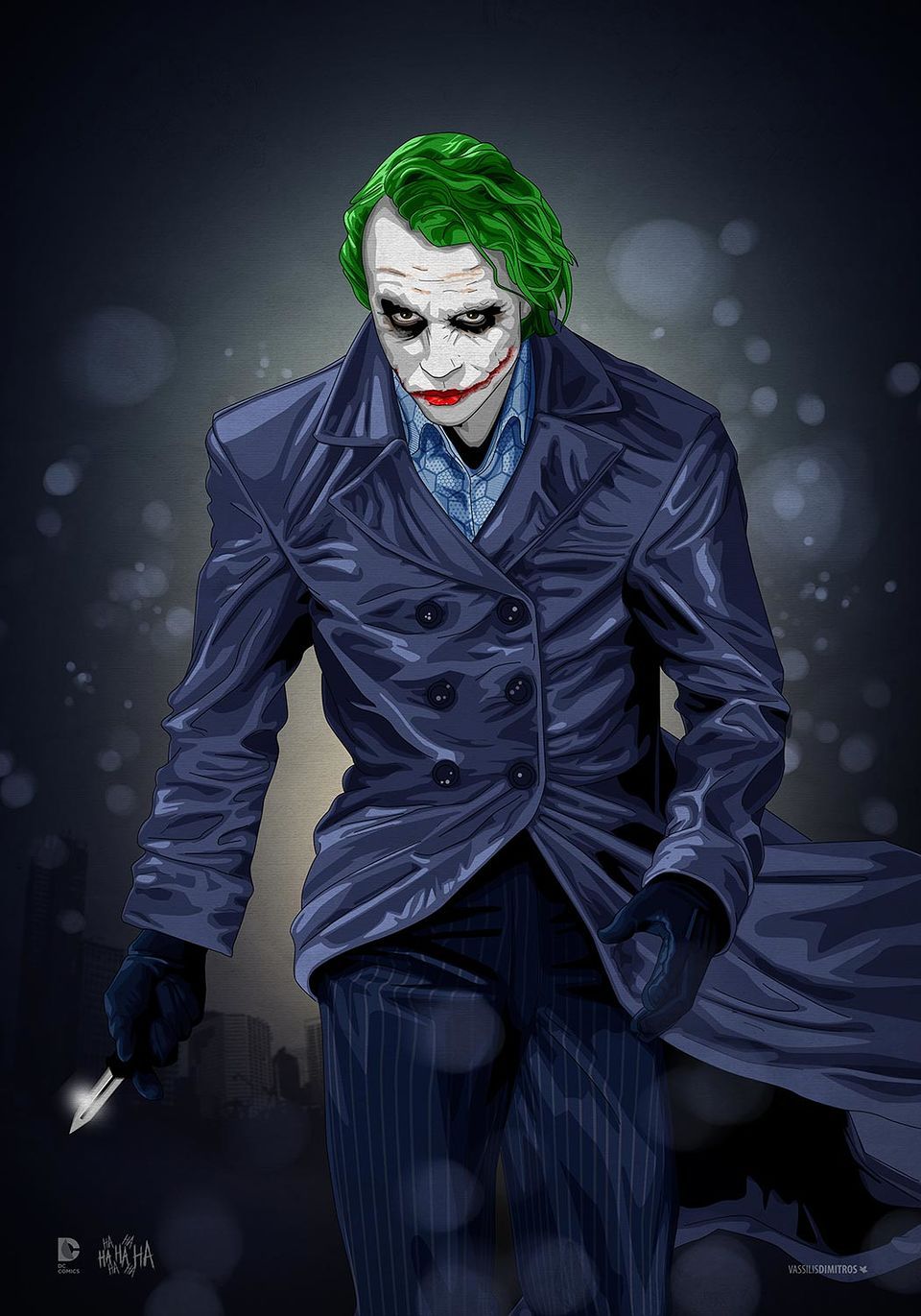 Heath Ledger Joker Animated - HD Wallpaper 