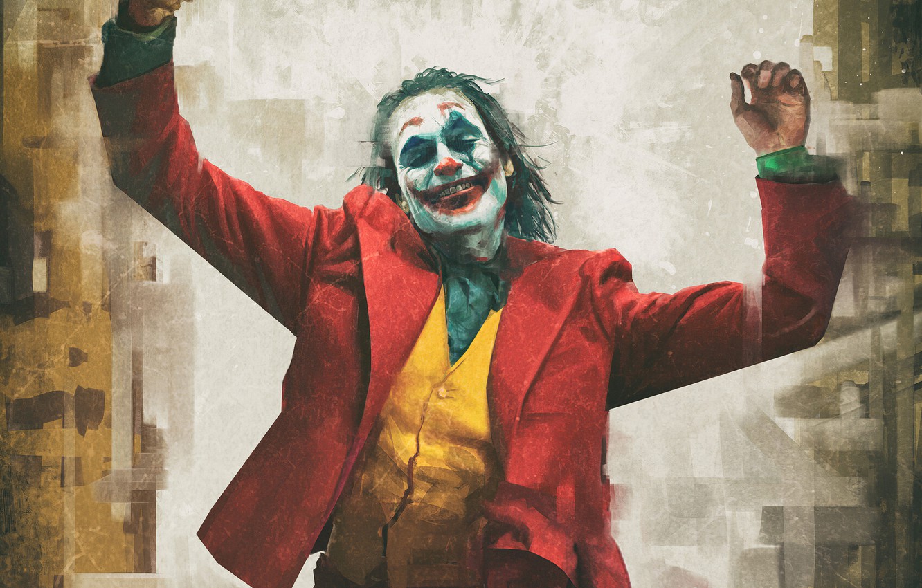 Photo Wallpaper Face, Movie, Joker, Clown, Oscar, American - Joker Art - HD Wallpaper 