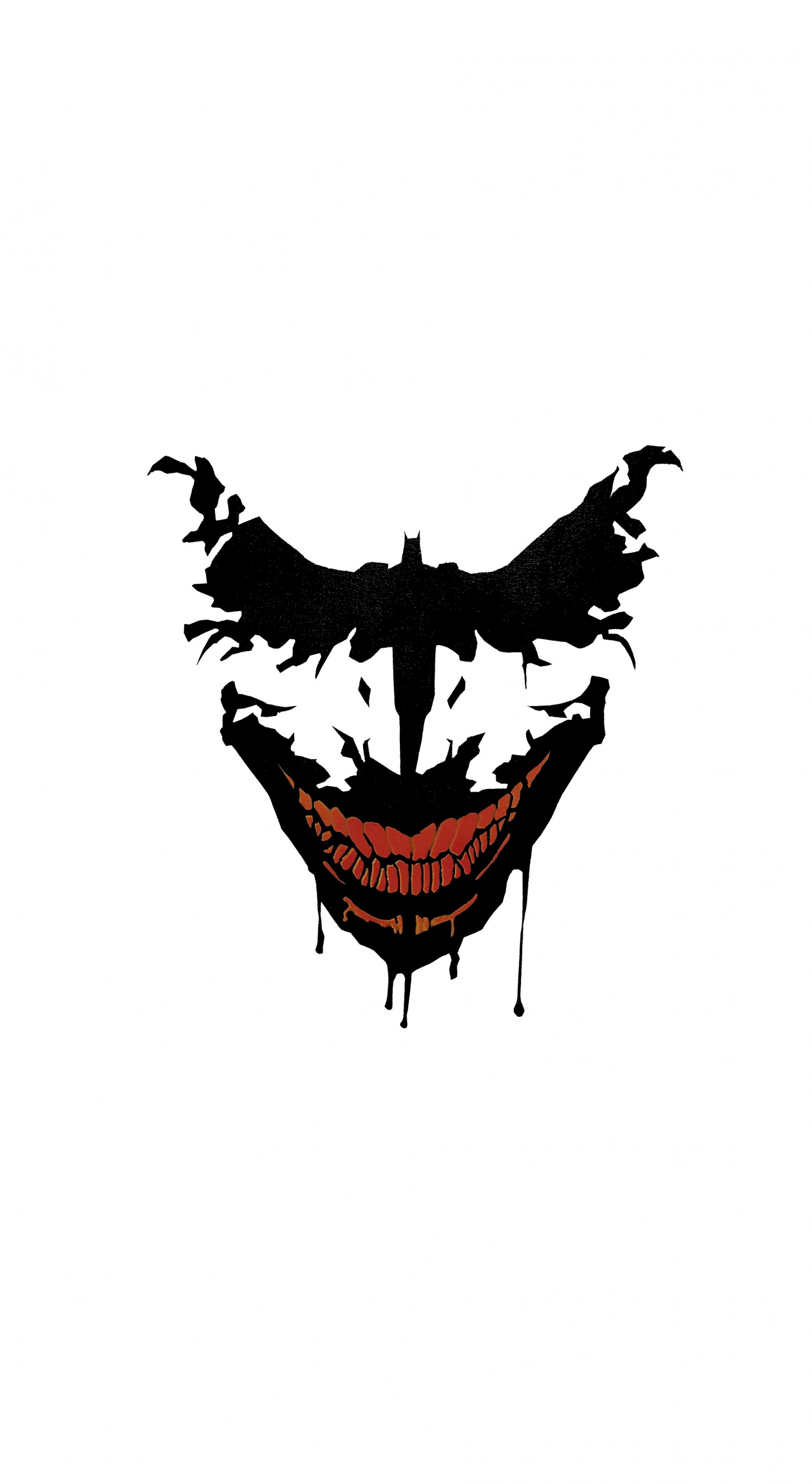 Joker, Smile, Minimal, Art, Wallpaper - HD Wallpaper 