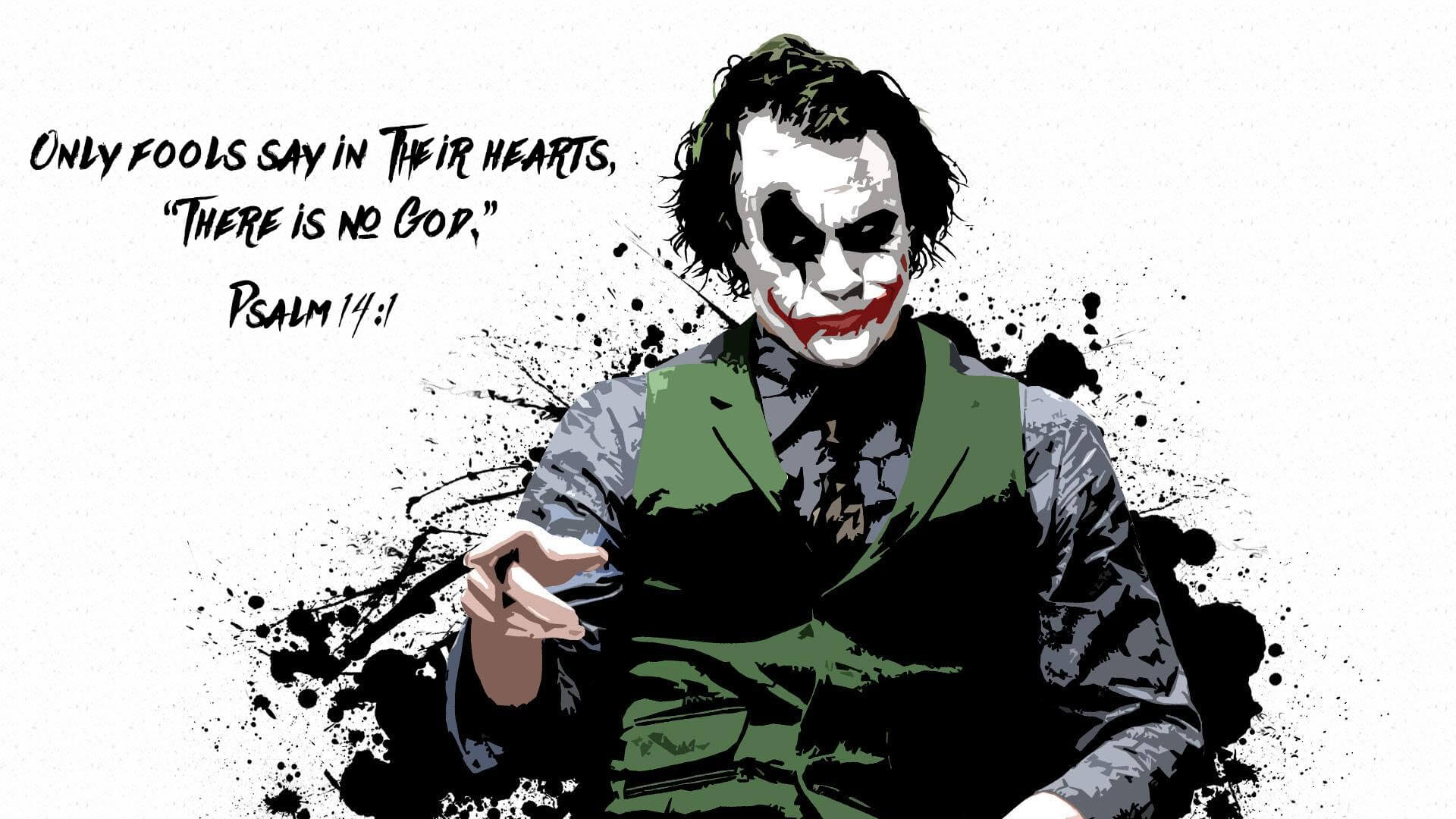 Джокер Хит Леджер Обои - HD Wallpaper 