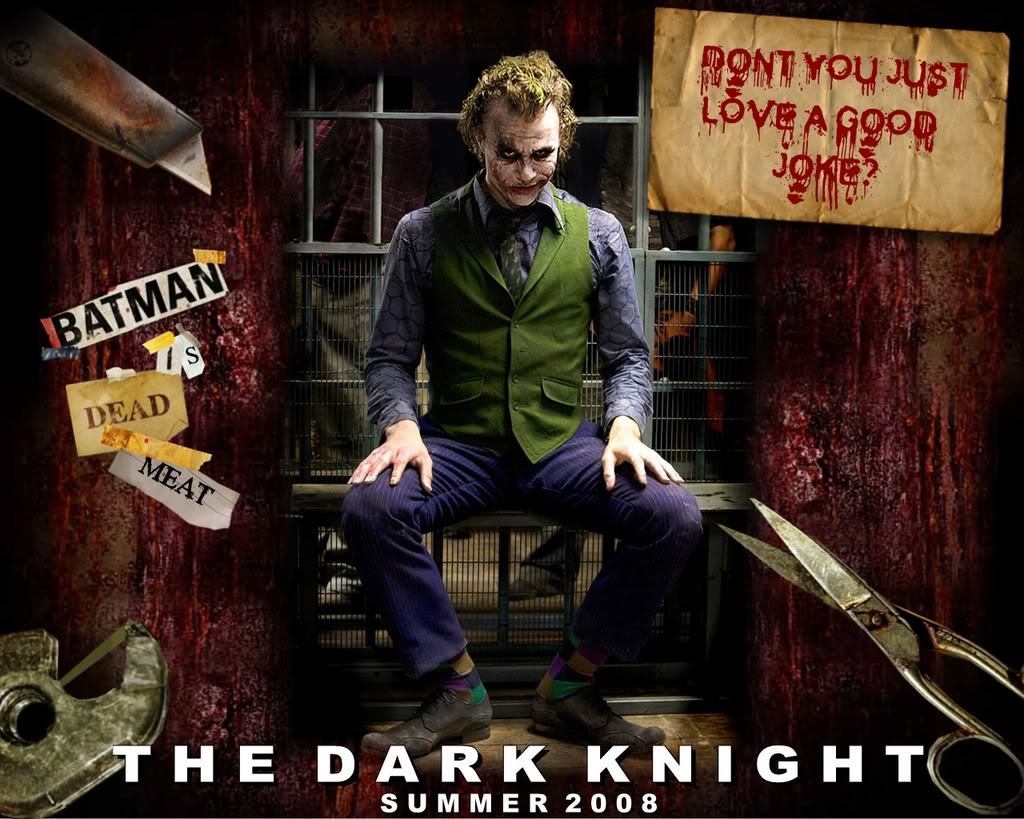 The Joker Hahaha - Heath Ledger Joker Siting - HD Wallpaper 