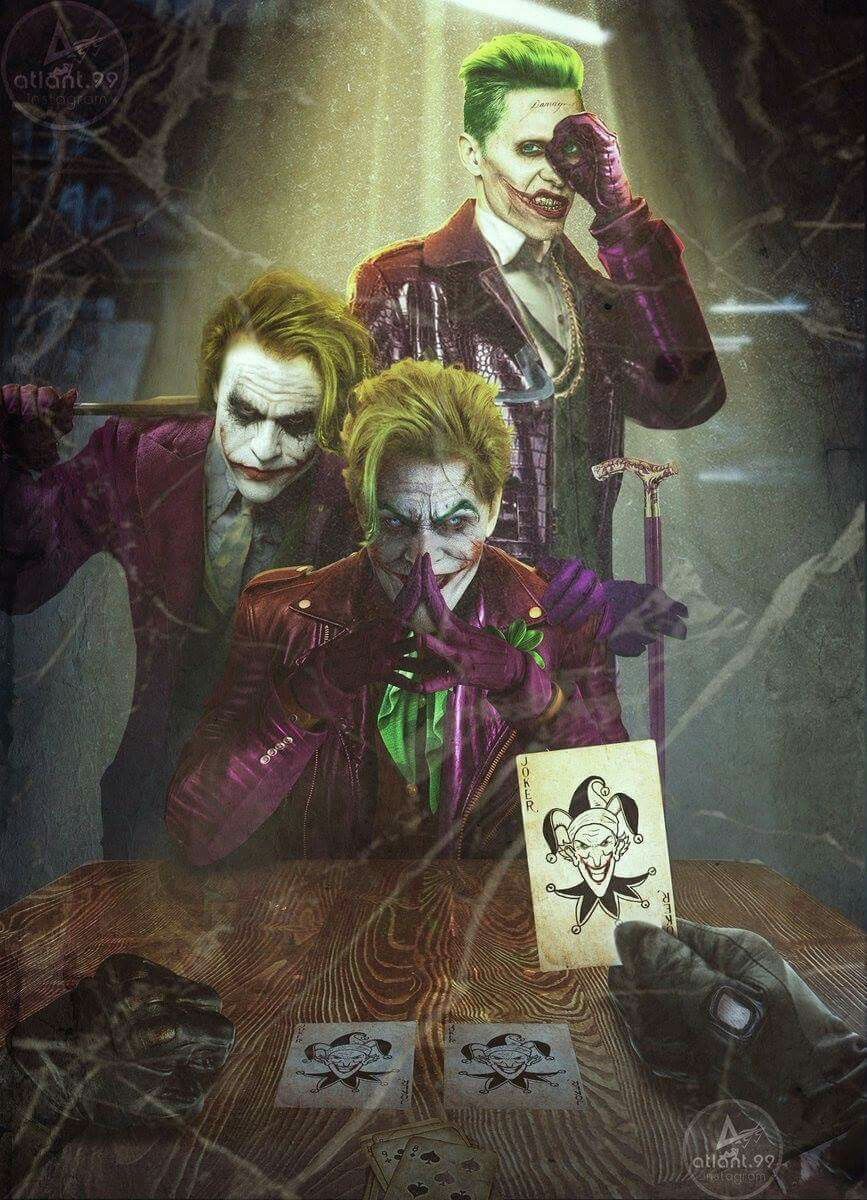 Heath Ledger Joker Fan Art - HD Wallpaper 