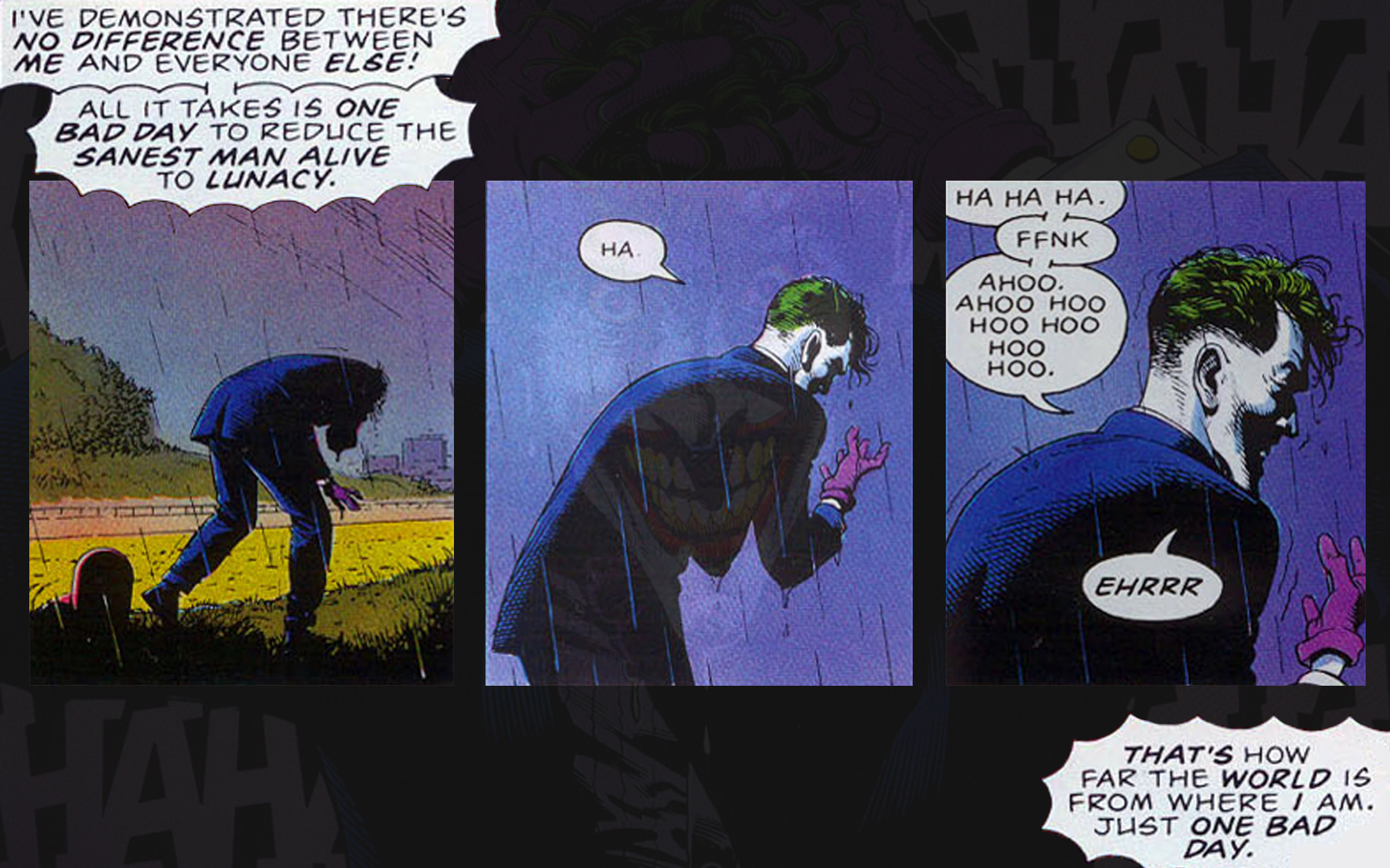 Dc Comics Wallpaper Dc, Comics, The, Joker, Killing, - One Bad Day The Killing Joke - HD Wallpaper 