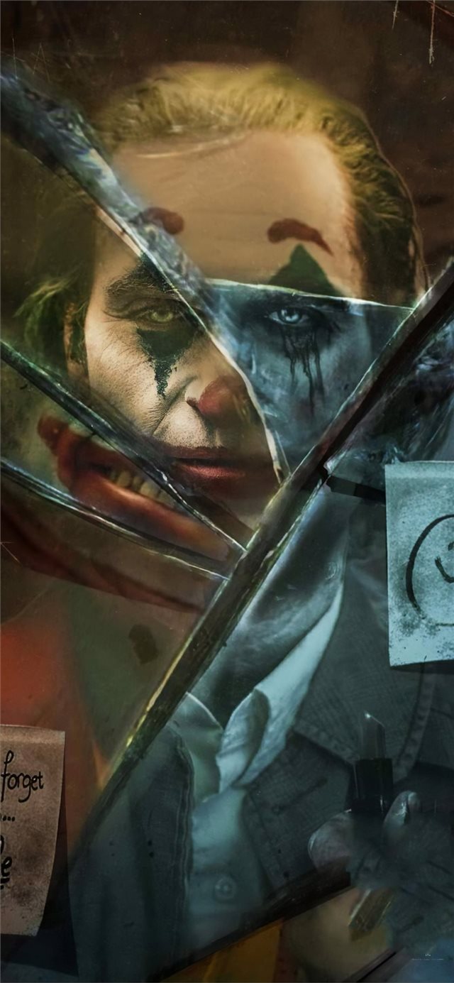 Joker Movie Broken Glass Iphone X Wallpaper - Broken Glass Iphone 11 - HD Wallpaper 