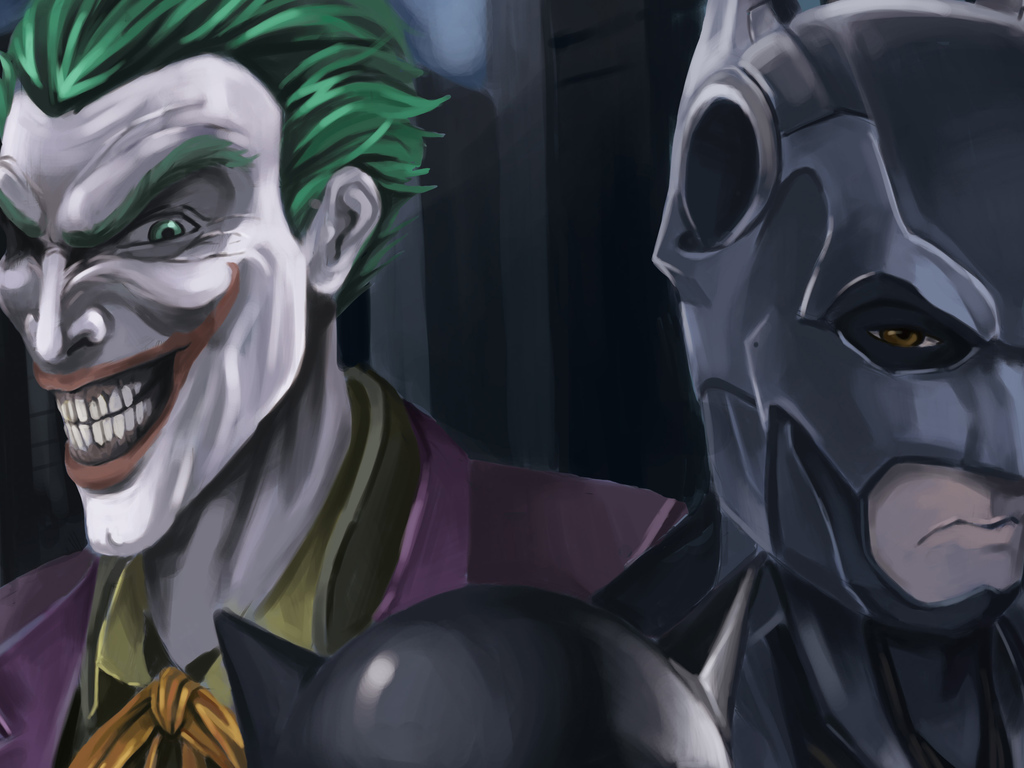 Batman Joker - HD Wallpaper 