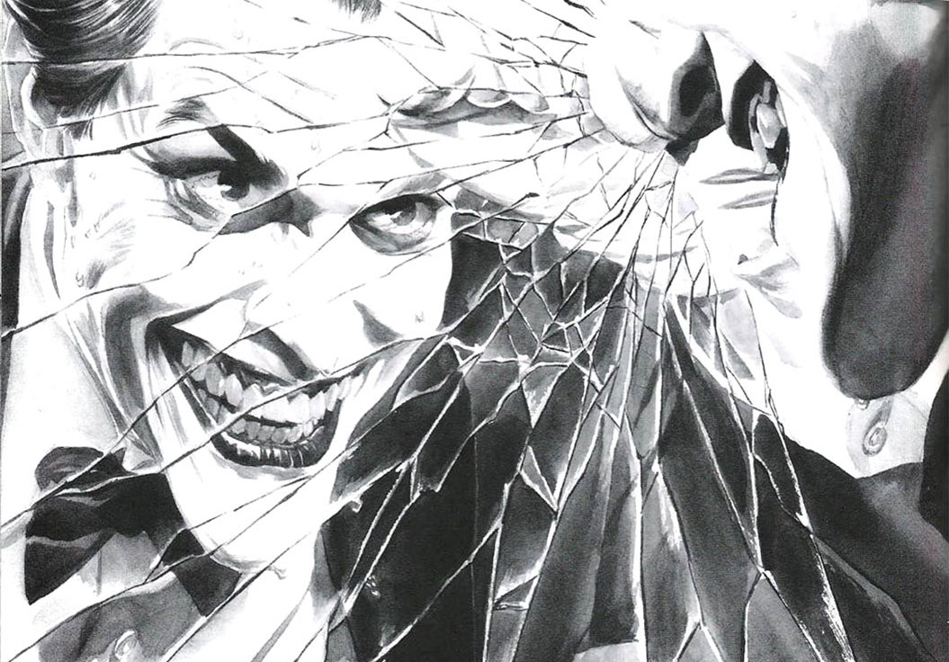 Joker Black And White Comic - HD Wallpaper 