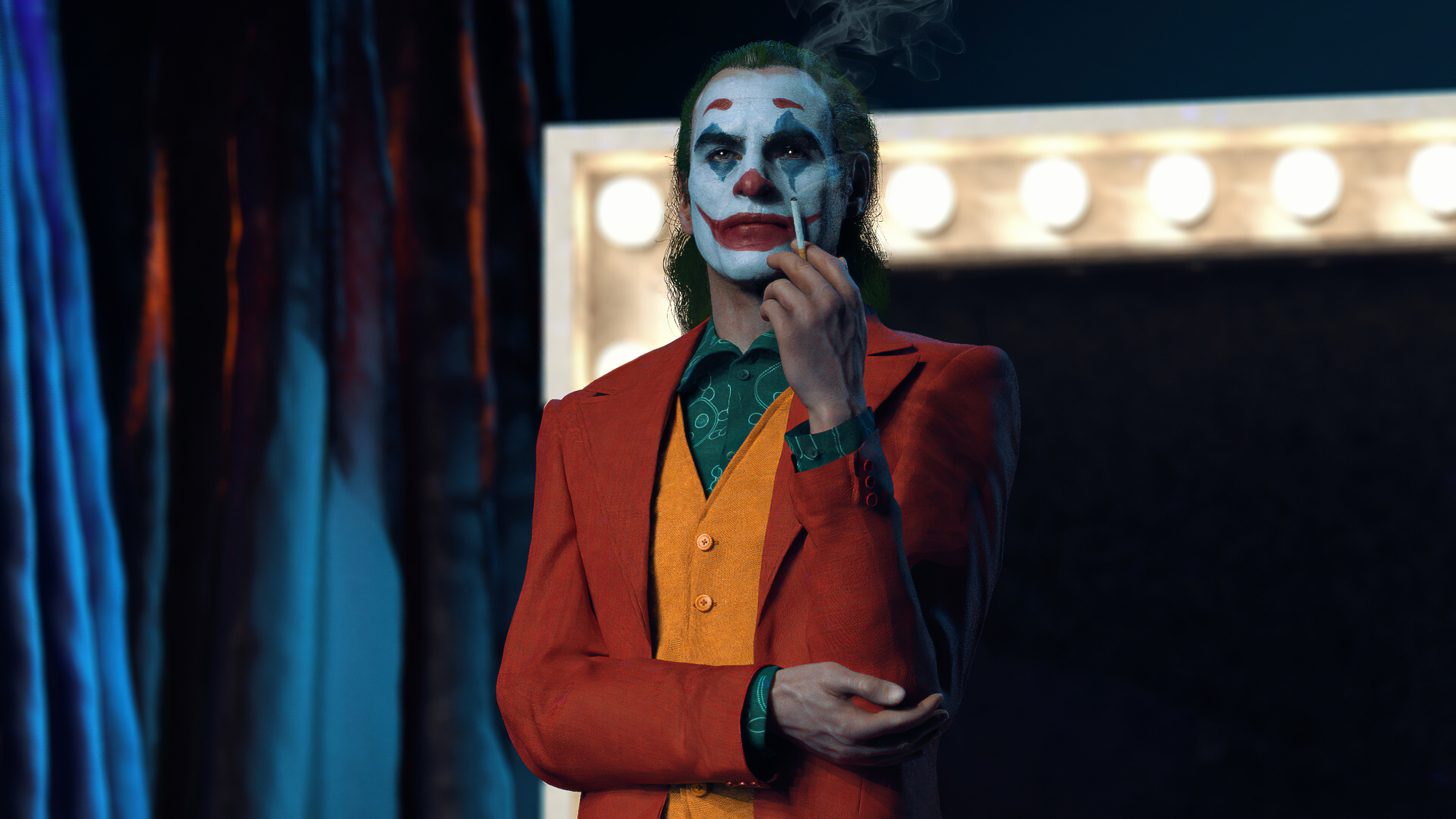 Joaquin Joker Art - Joaquin Phoenix Joker 4k - HD Wallpaper 