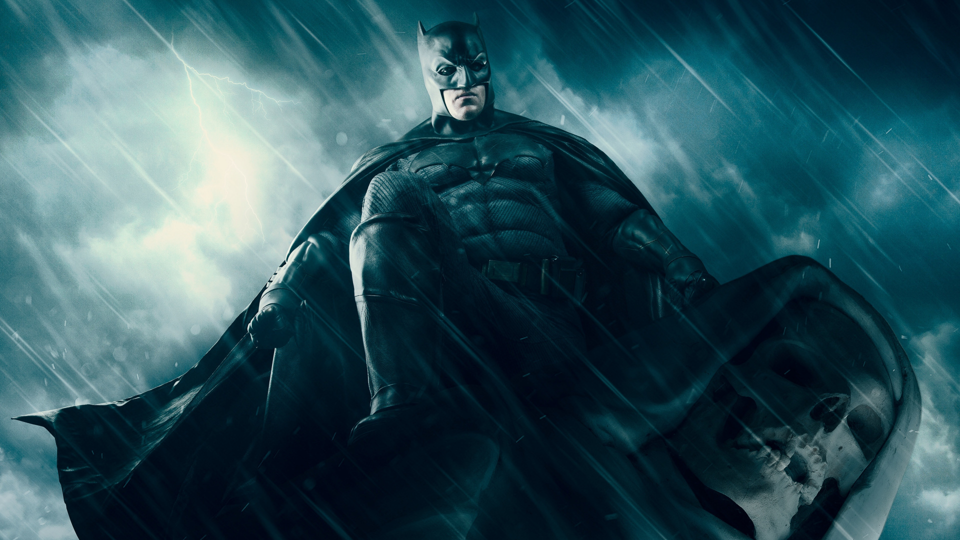 Batman, Dark Knight, Rain, Artwork, Wallpaper - HD Wallpaper 