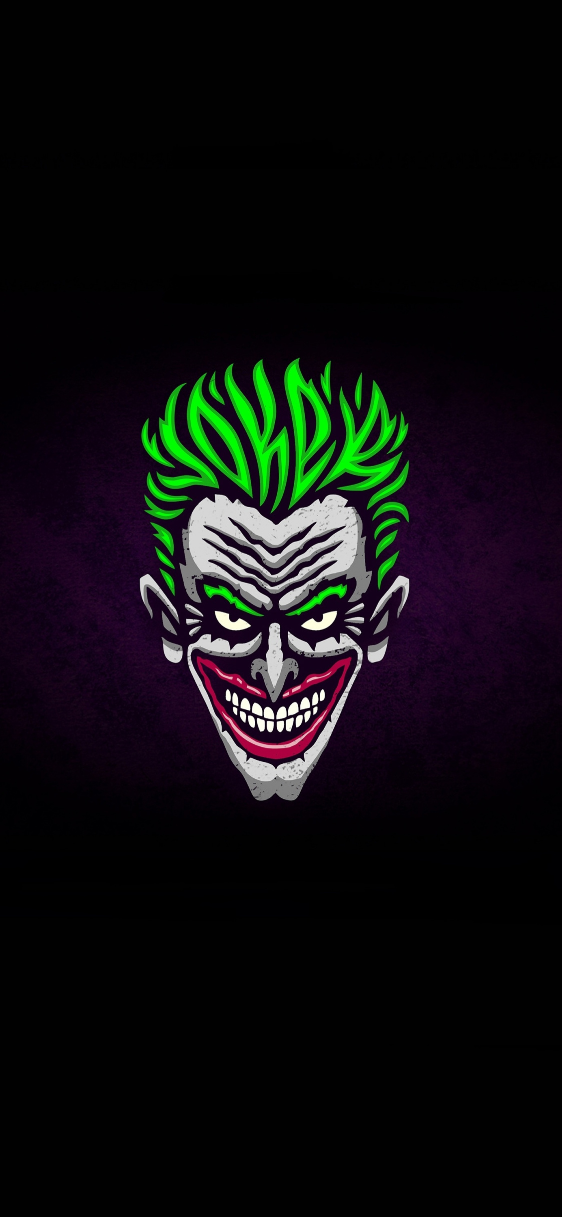 Joker, Face, Green Hair, Minimal, Wallpaper - Joker Logo Wallpaper 4k -  1125x2436 Wallpaper 