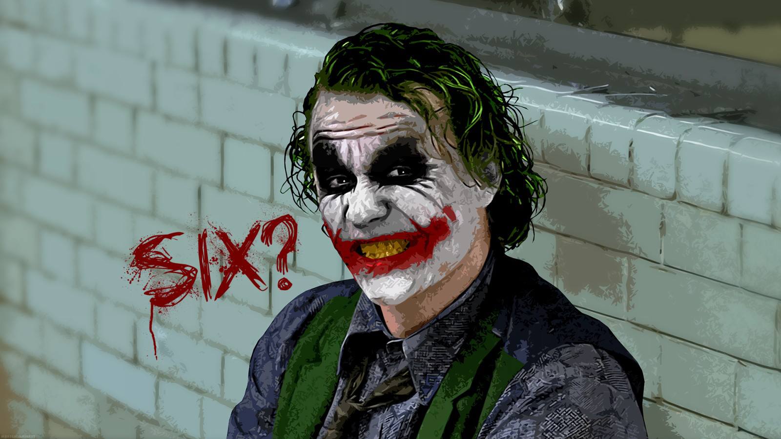 Wallpaper Do Coringa - Dark Knight Joker Six - HD Wallpaper 