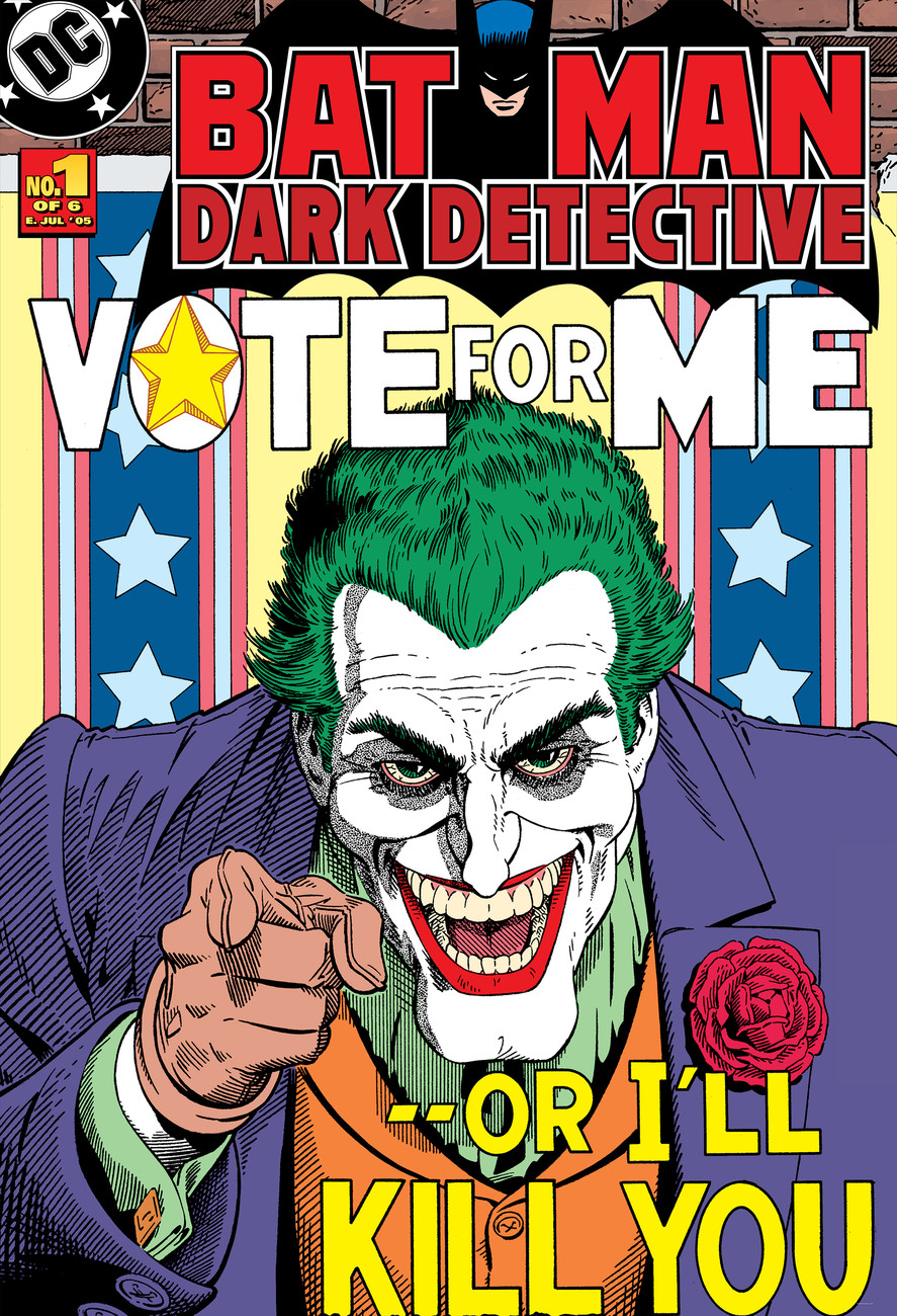 Vote Me Or I Ll Kill You Wallpaper Mural - Batman Dark Detective #1 - HD Wallpaper 
