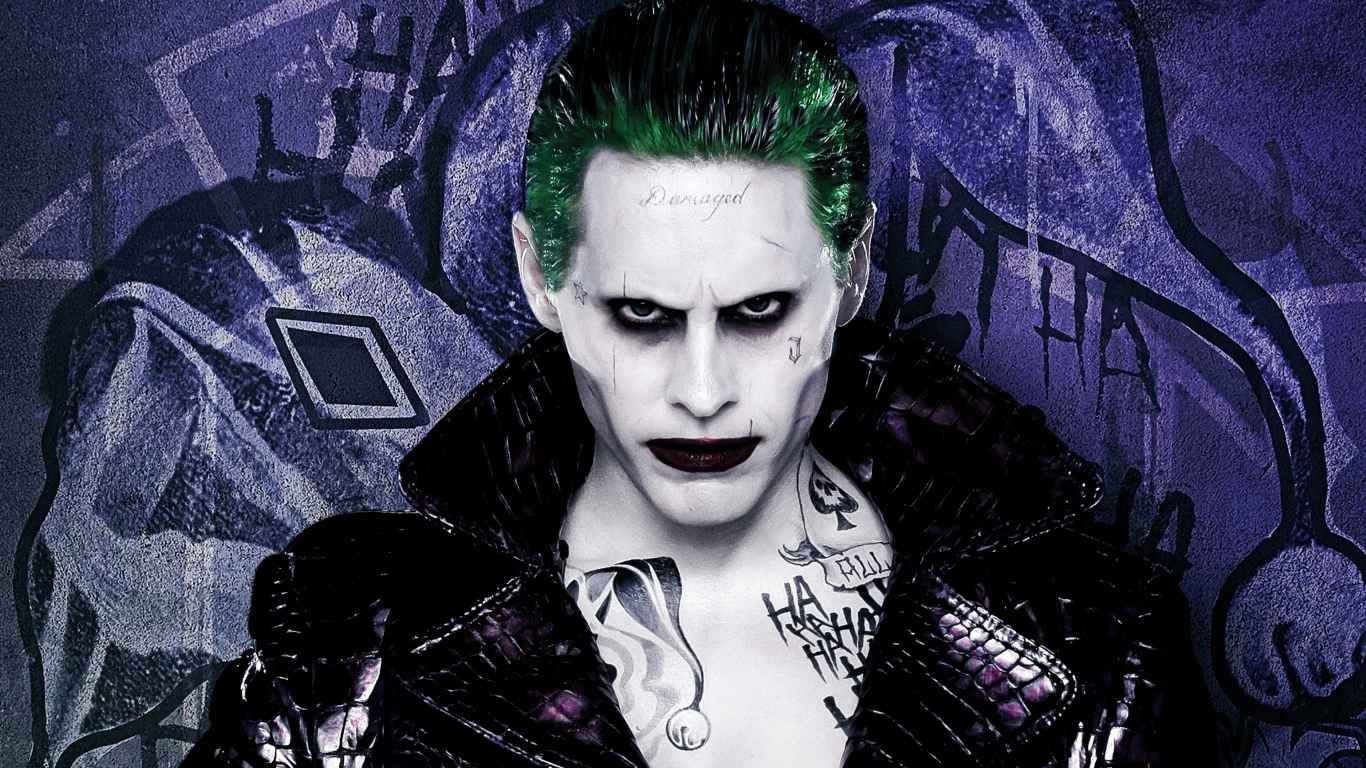 Suicide Squad, The Joker, Jared Leto Laptop 1366×768 - Suicide Squad Joker Wallpaper 4k - HD Wallpaper 
