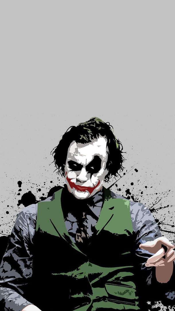 Joker Iphone 6 Wallpaper - Heath Ledger Joker Wallpaper Iphone - 610x1084  Wallpaper 