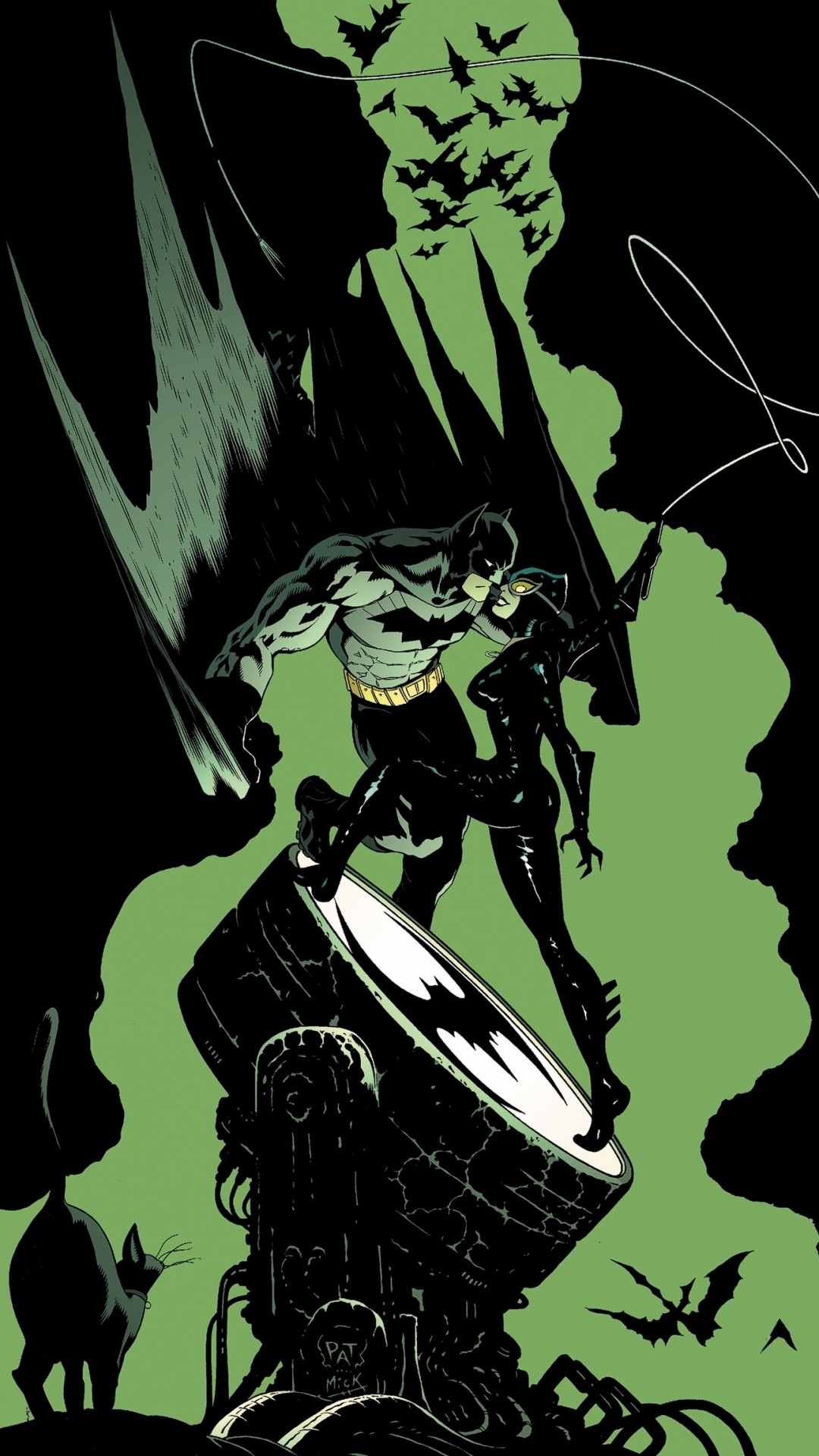 Bat Signal 
 Data Src - Batman And Catwoman Wallpaper Phone - HD Wallpaper 