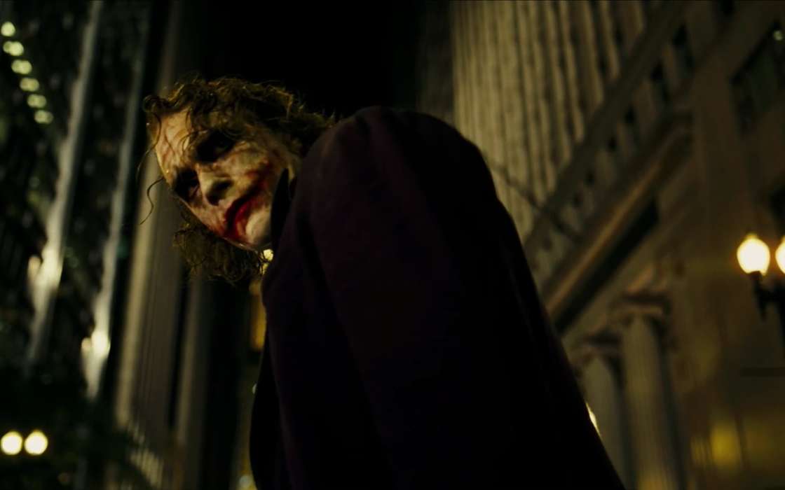 Download Mobile Wallpaper Cinema, People, Actors, Men, - Heath Ledger Joker Hit Me Scene - HD Wallpaper 