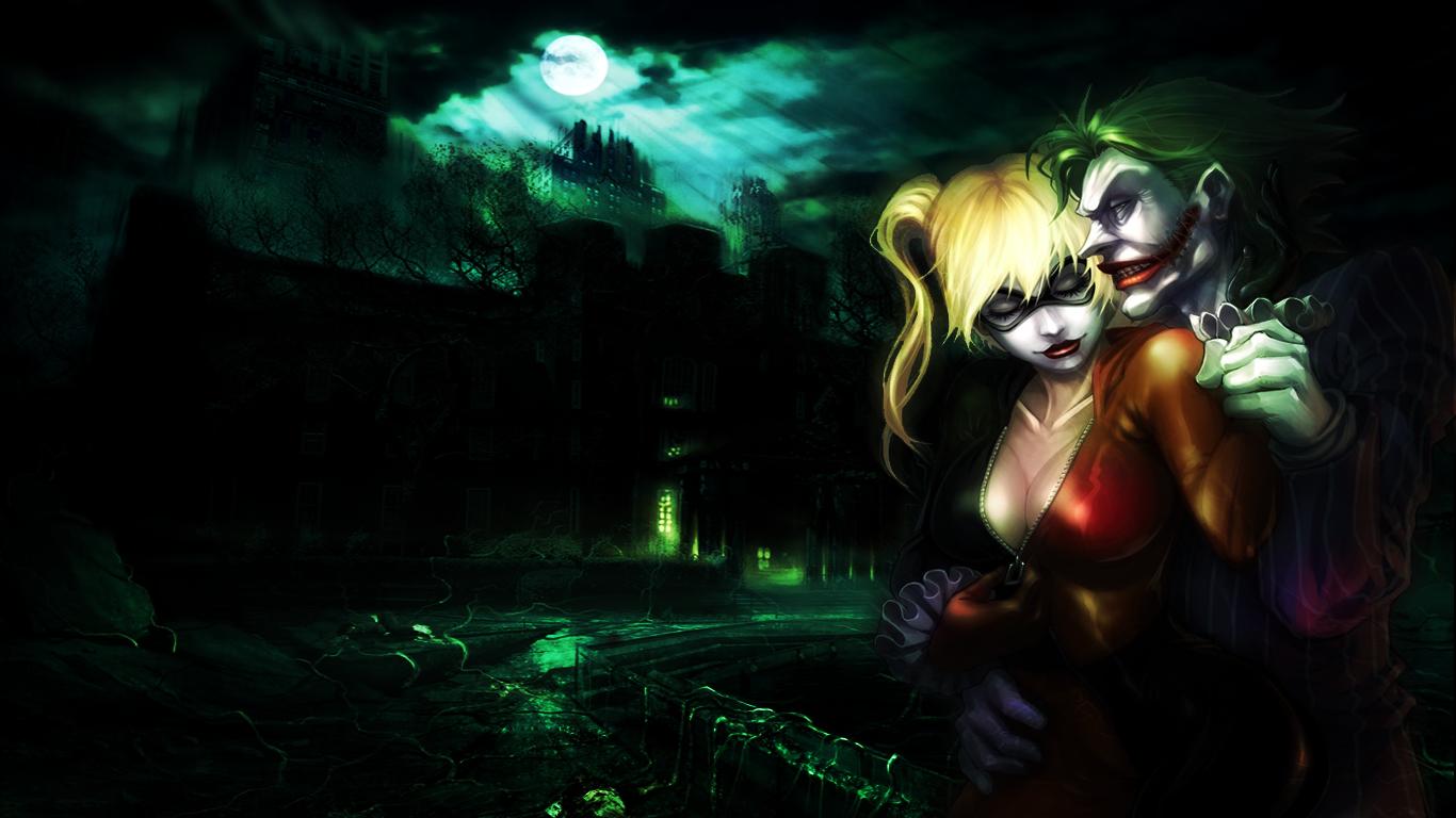 Wallpaper Do Coringa - Harley And Joker Backgrounds - HD Wallpaper 