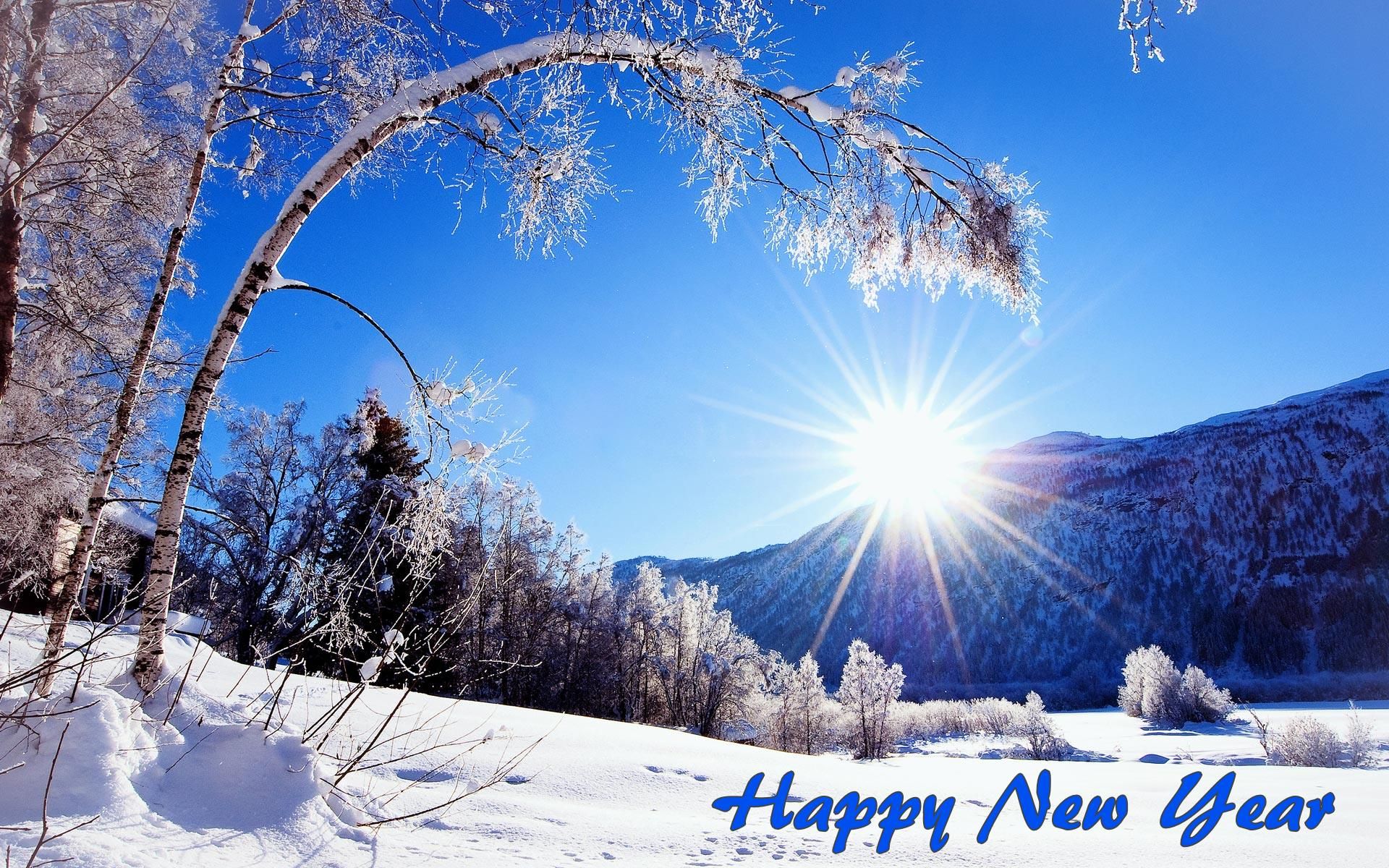 Happy New Year Scenery - HD Wallpaper 