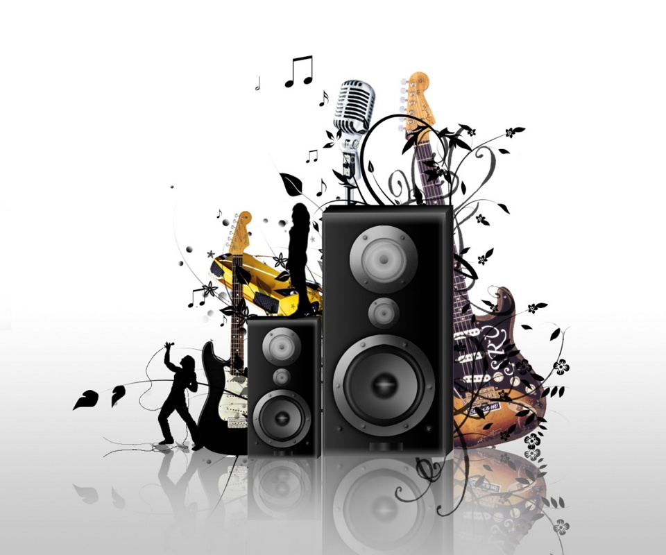 Wallpaper For Tablet 7 Inch - White Music Background Wallpaper Hd - HD Wallpaper 