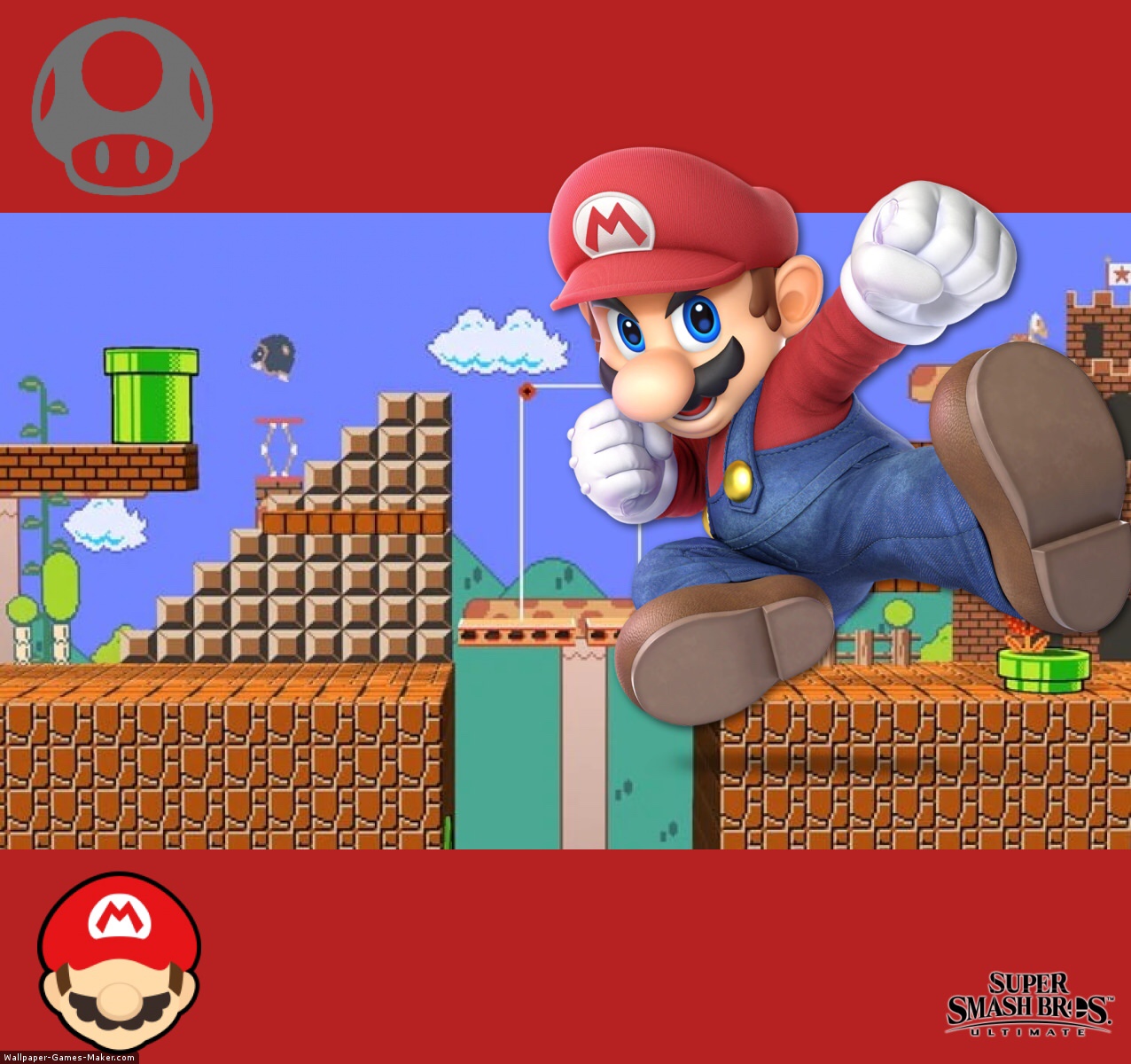 Mushroom Kingdom Smash Ultimate - HD Wallpaper 