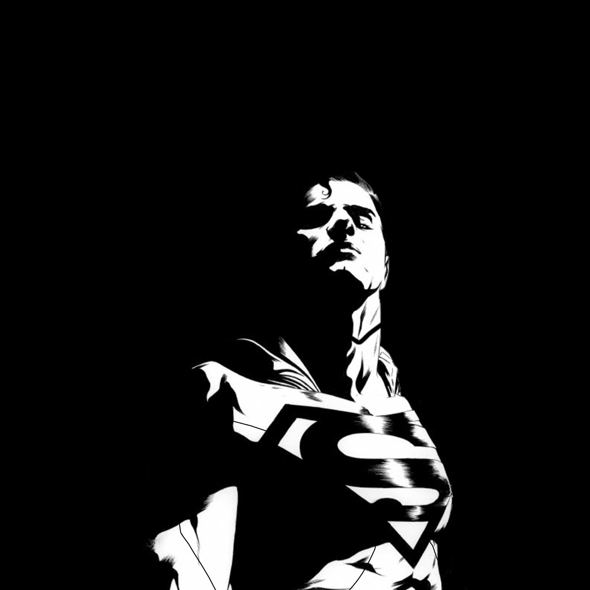Superman Hd Wallpapers Free Download Source A Superman Wallpaper Black 2048x2048 Wallpaper Teahub Io