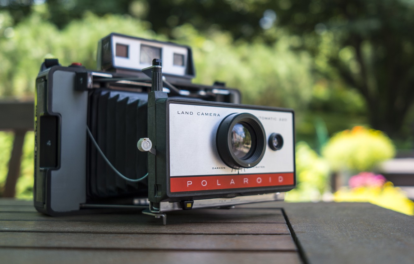 Photo Wallpaper Retro, Camera, The Camera, Polaroid - HD Wallpaper 