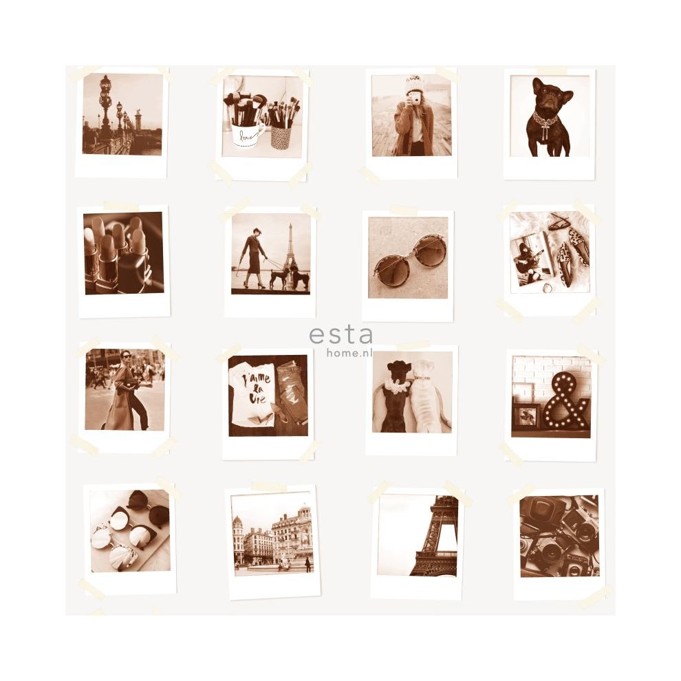 Polaroid Wallpaper In Sepia - HD Wallpaper 