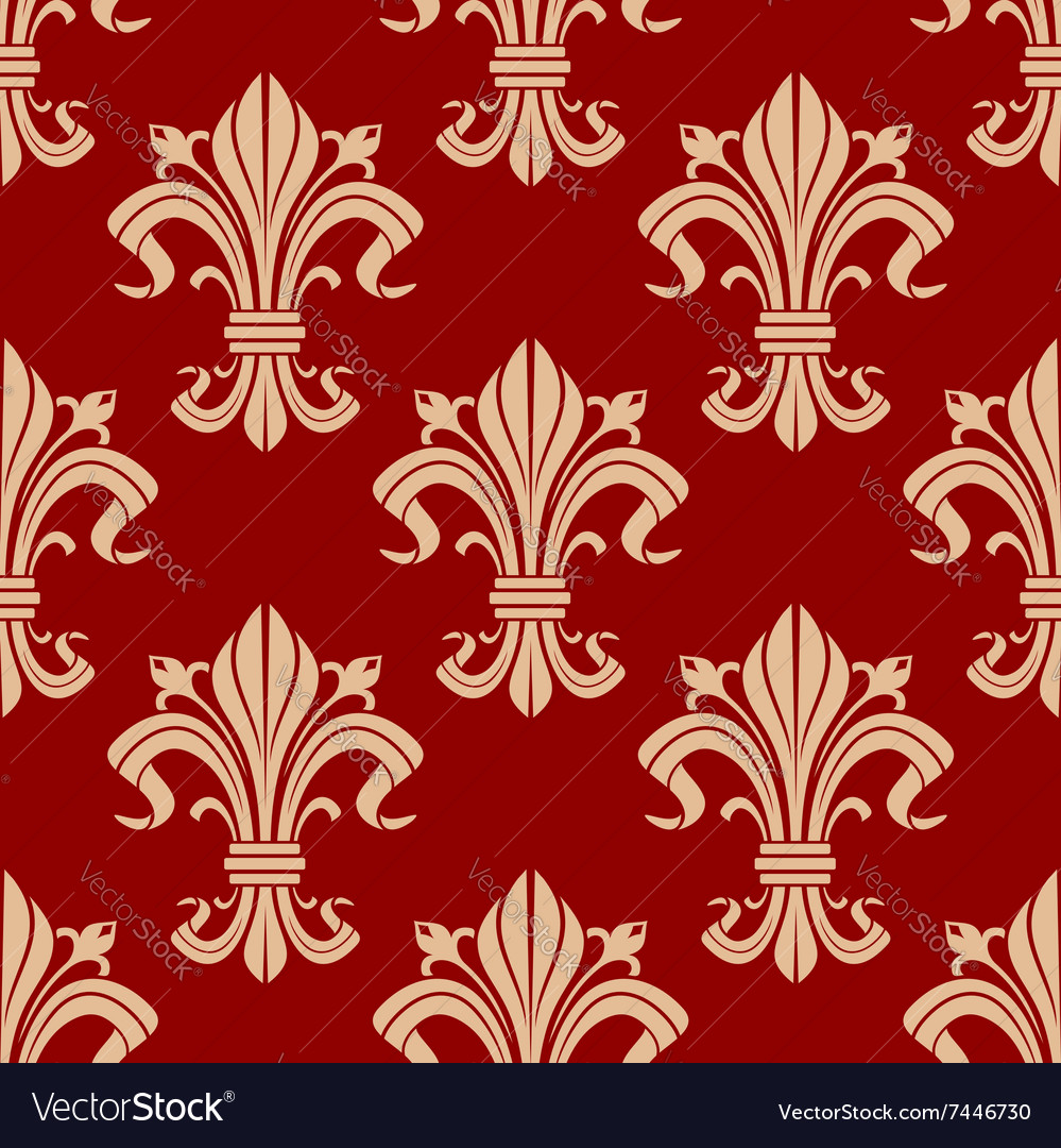 Fleur De Lis Red Background - HD Wallpaper 