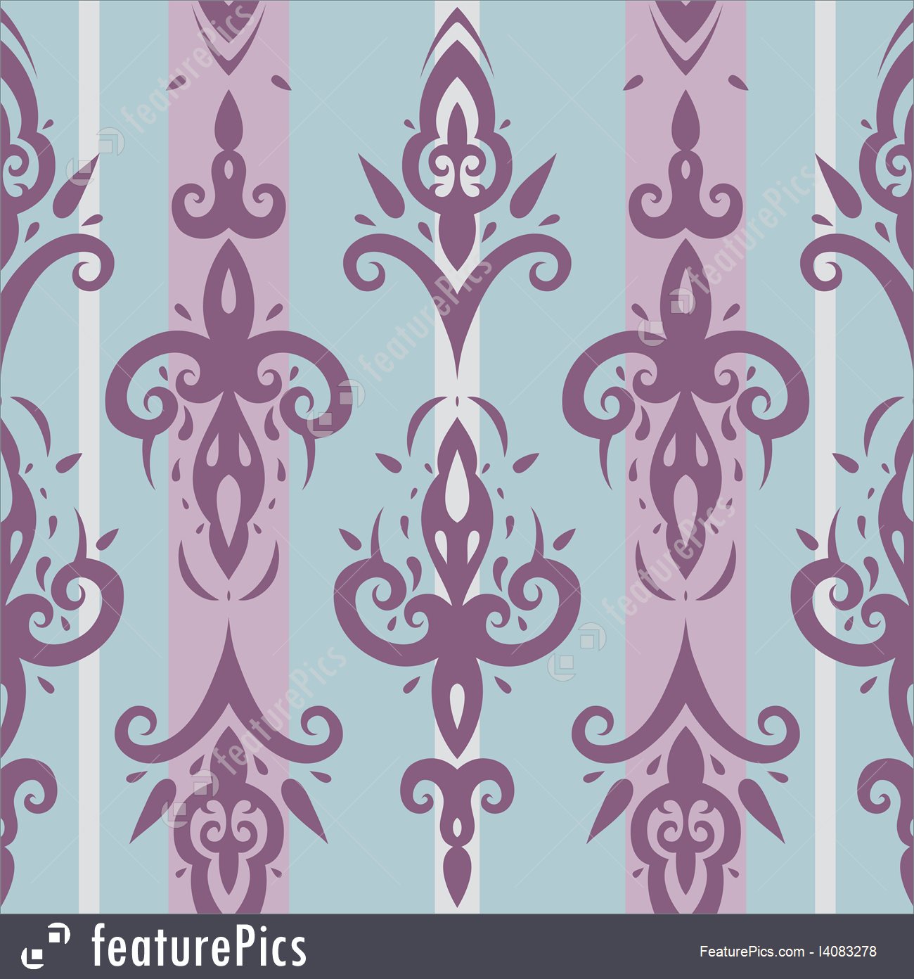Fleur De Lis Wallpaper Pattern Royalty Free Stock Illustration - Illustration - HD Wallpaper 