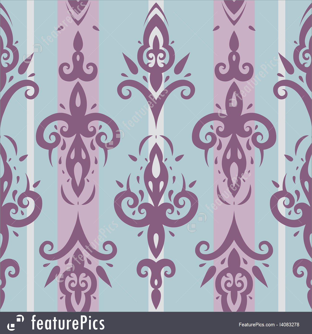 Fleur De Lis Wallpaper Pattern Royalty Free Stock Illustration
