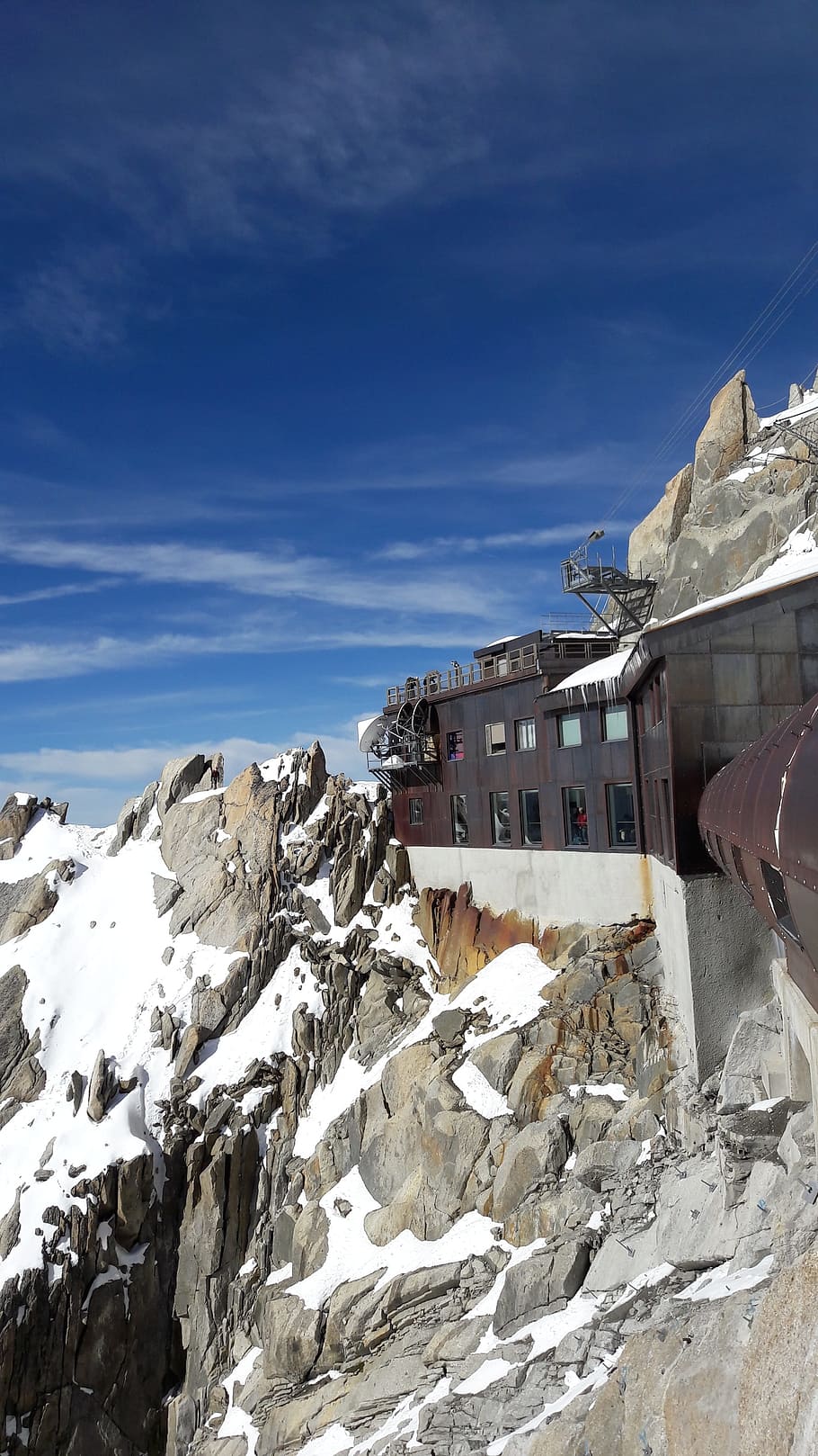 Terrace Mont Blanc, Aiguille Du Midi, Chamonix, Cold - Snow - HD Wallpaper 