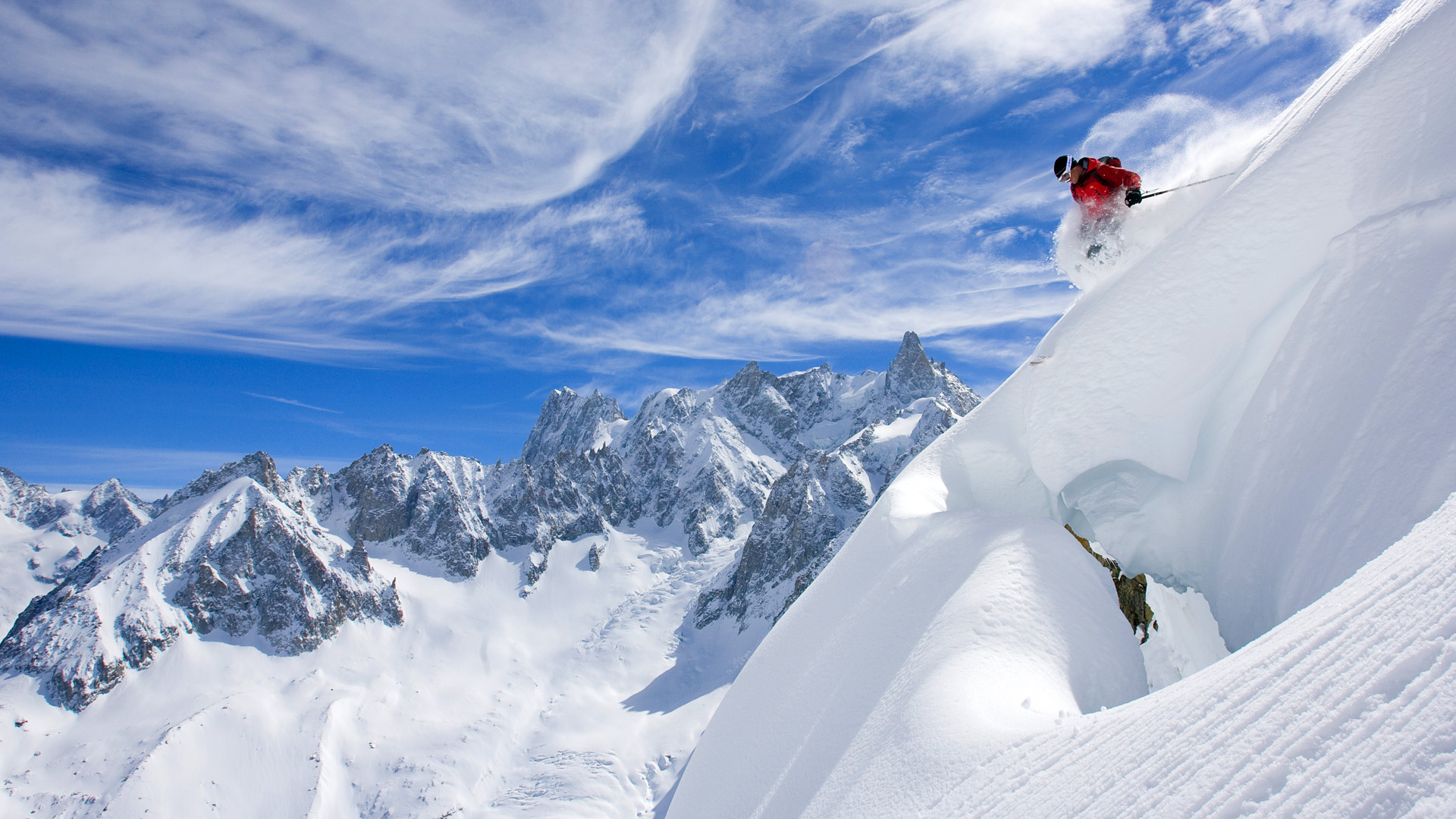 Snow Wallpaper Mont Blanc - HD Wallpaper 