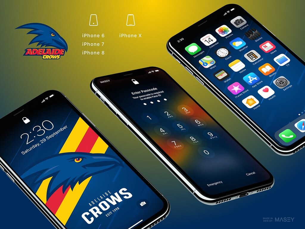 Adelaide Crows Iphone Wallpaper - Adelaide Crows - HD Wallpaper 