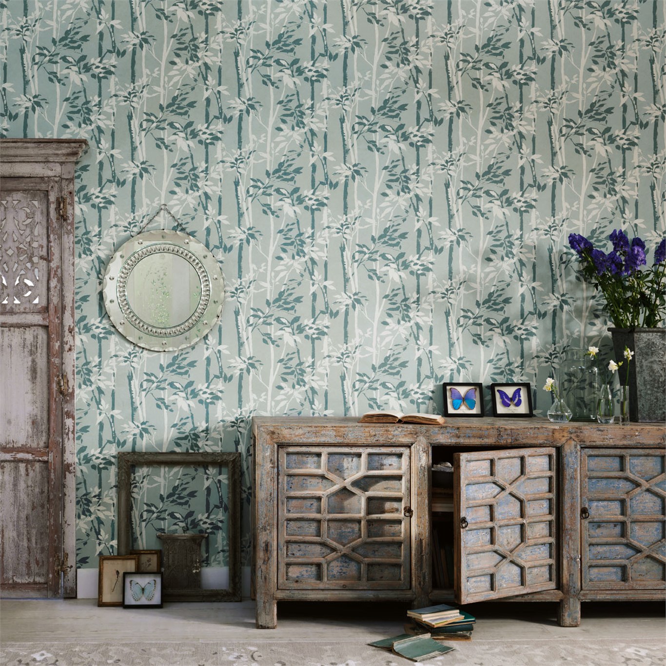 Vintage Wallpaper Interior Design - HD Wallpaper 