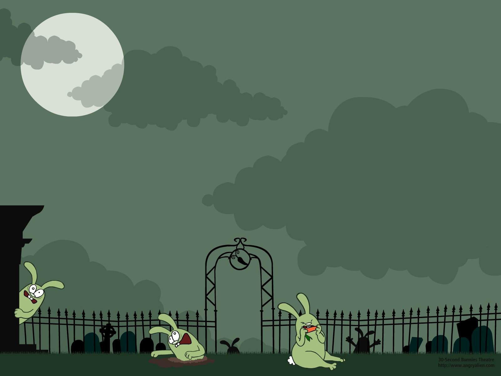 Halloween Bunny - HD Wallpaper 