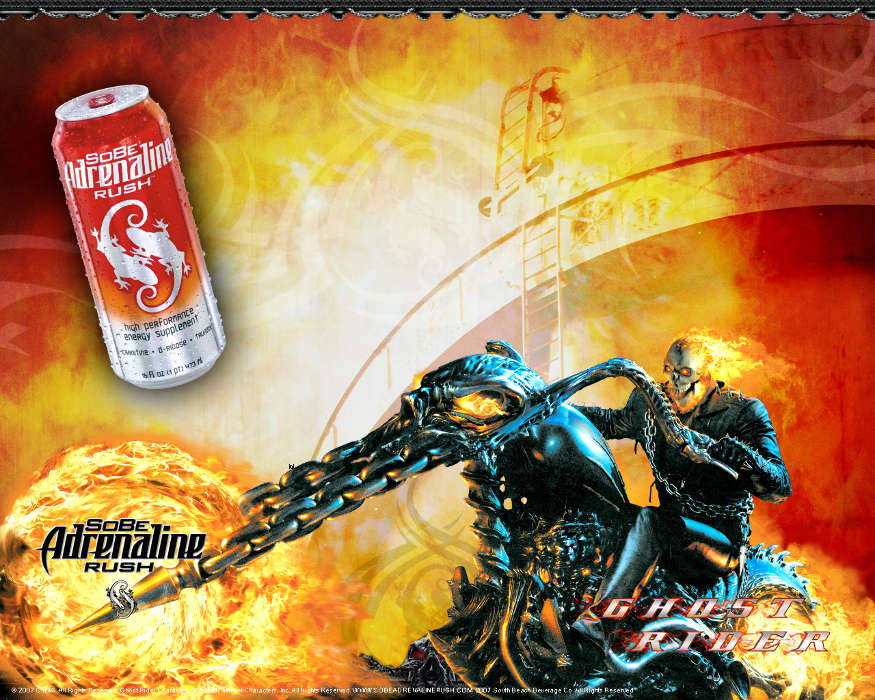 Download Mobile Wallpaper Cinema, Fire, Ghost Rider - Adrenaline Rush -  875x700 Wallpaper 
