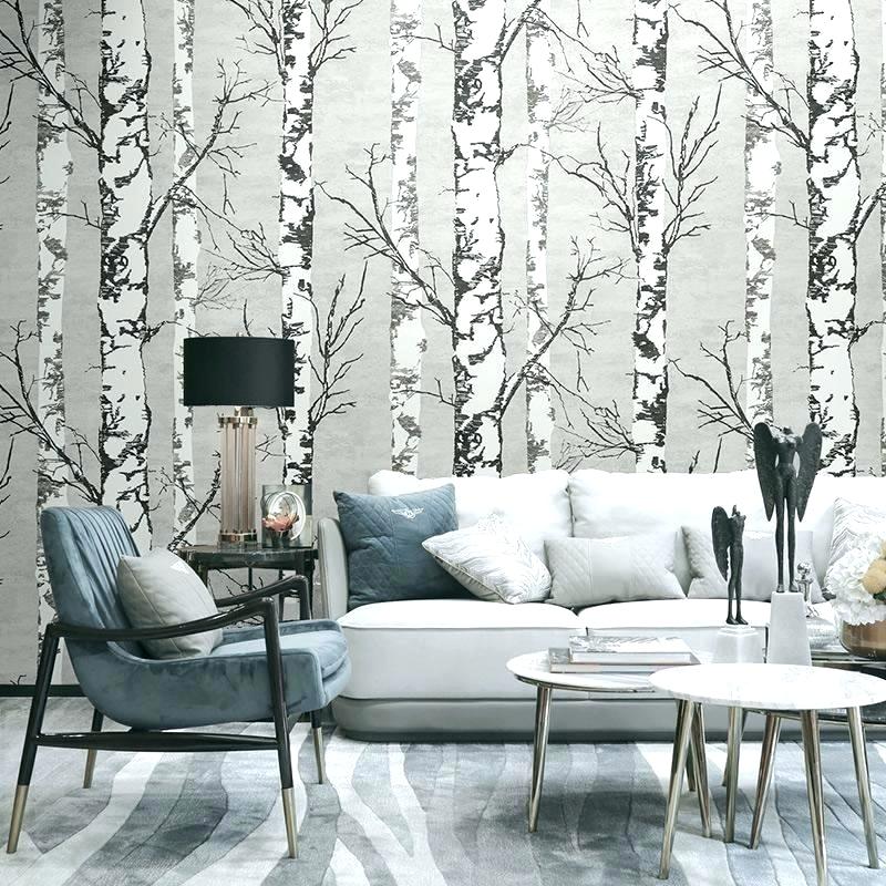 Birch Tree Wallpaper Bedroom - HD Wallpaper 